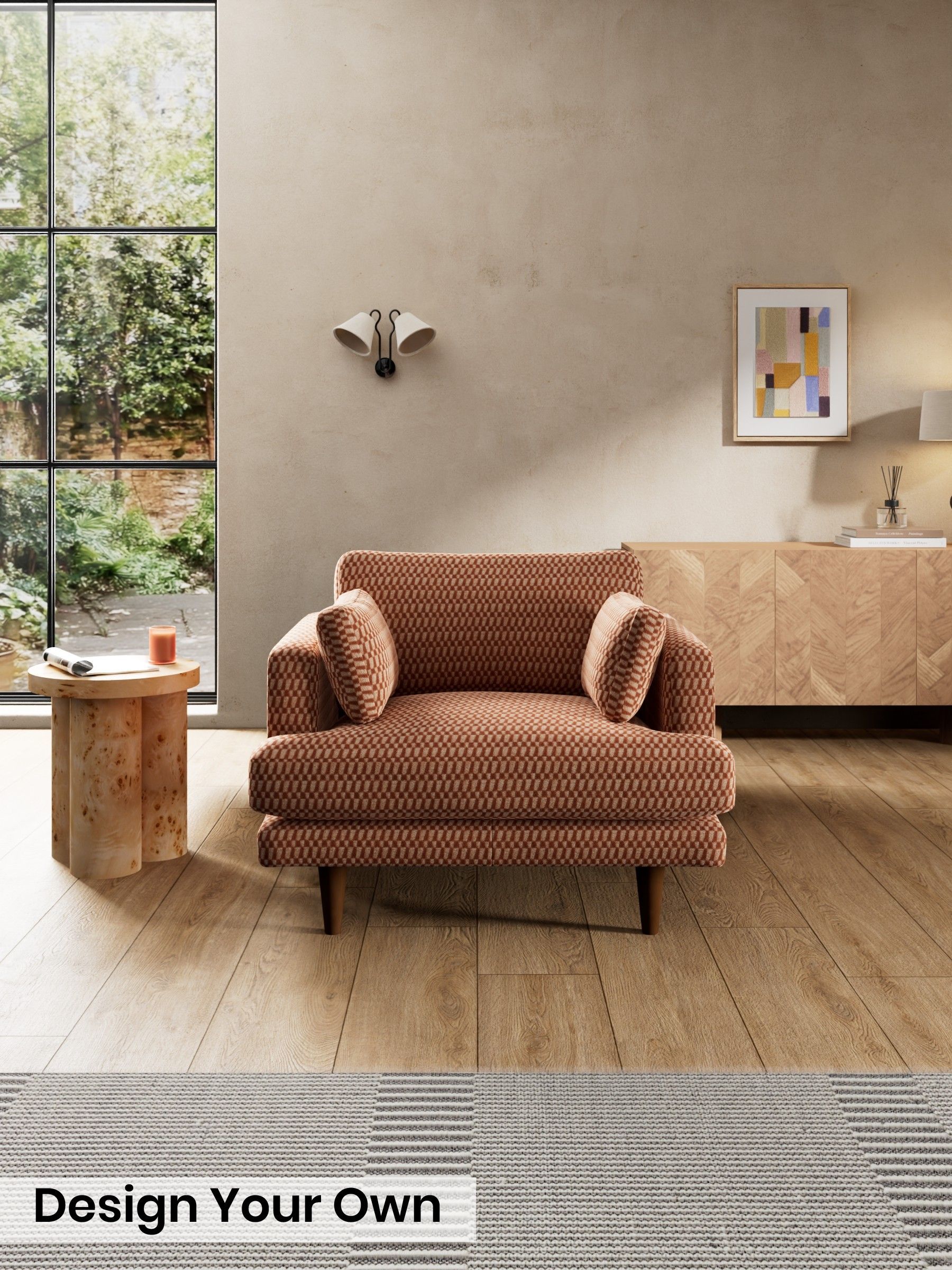 Lanzo Plush Weave/Rust Orange - Otis By Made