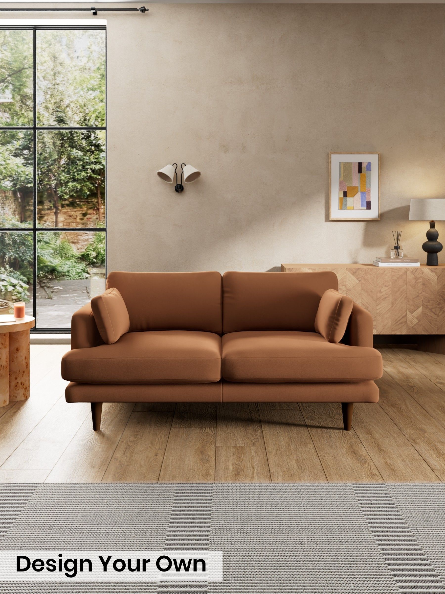 Matt Velvet Easy Clean/Fawn Truffle Natural - Otis By Made