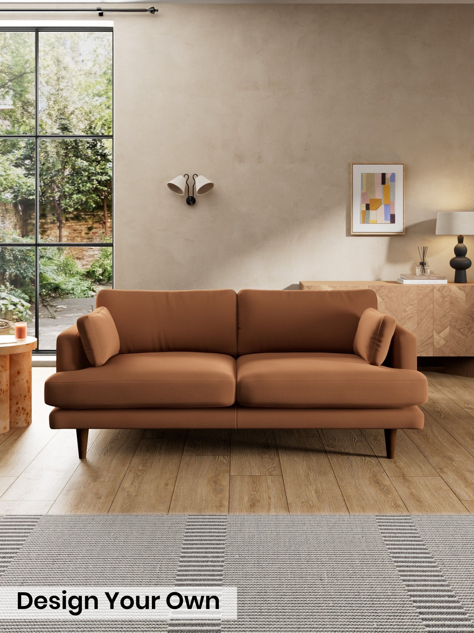 Matt Velvet Easy Clean/Fawn Truffle Natural - Otis By Made