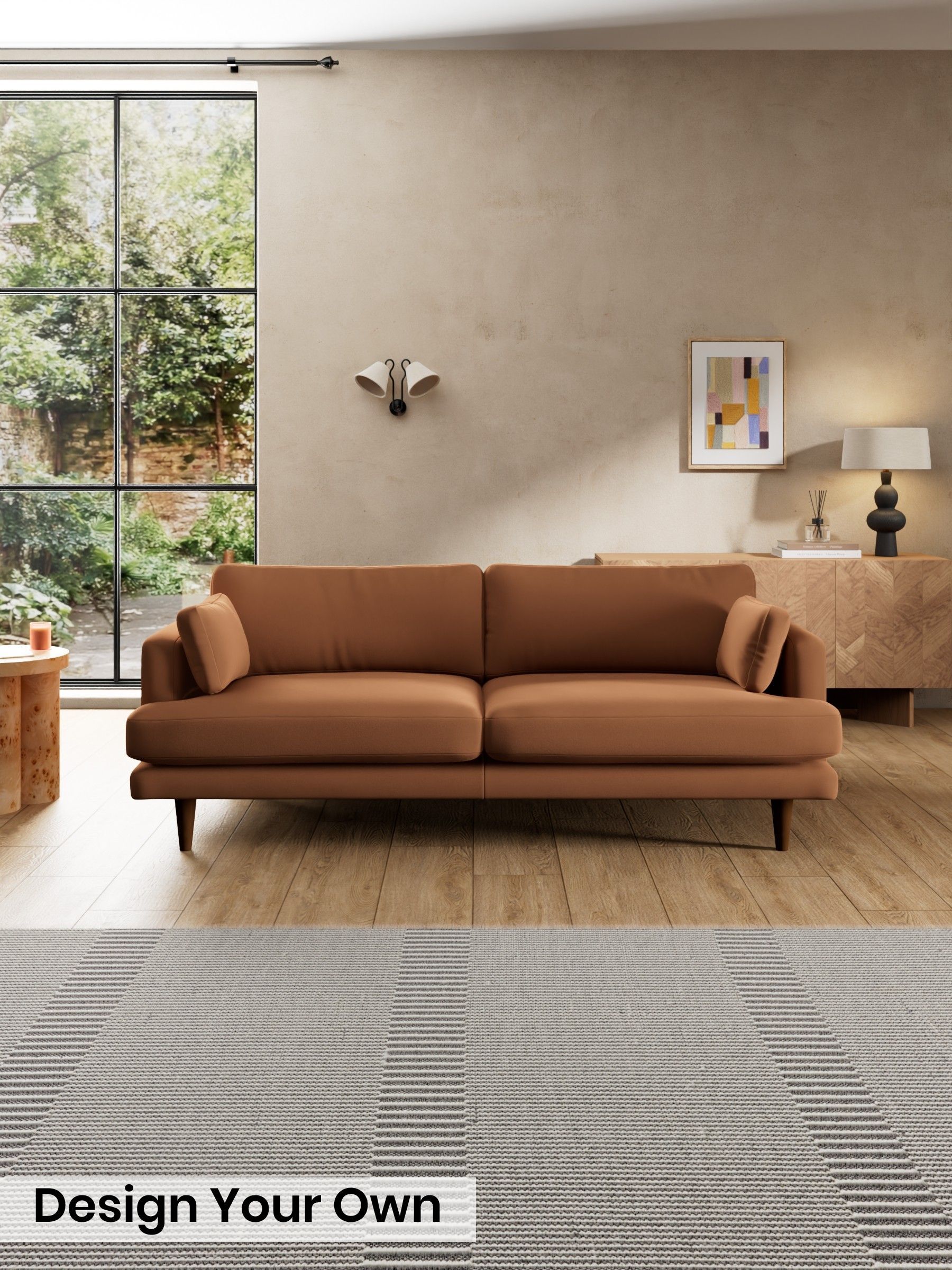 Matt Velvet Easy Clean/Fawn Truffle Natural - Otis By Made