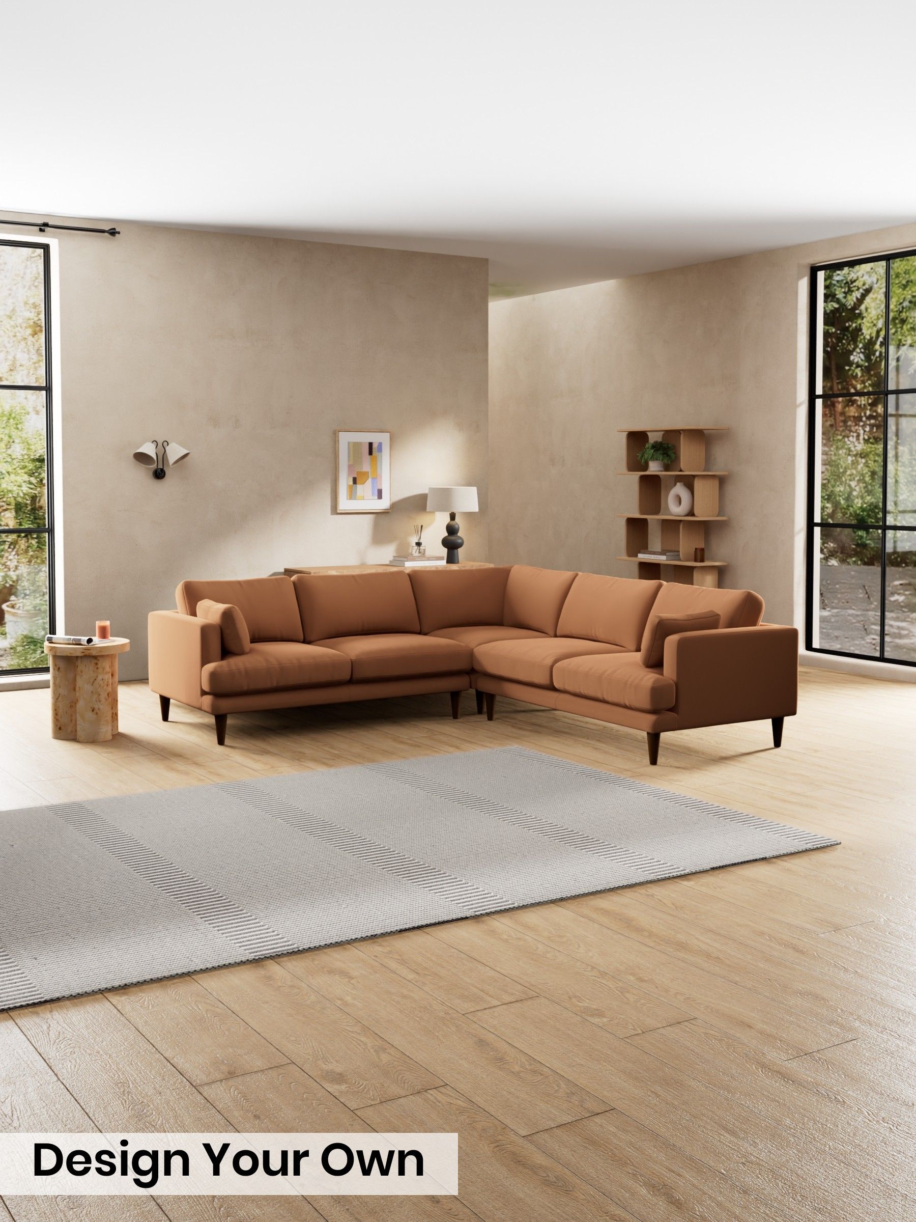 Matt Velvet Easy Clean/Fawn Truffle Natural - Otis By Made