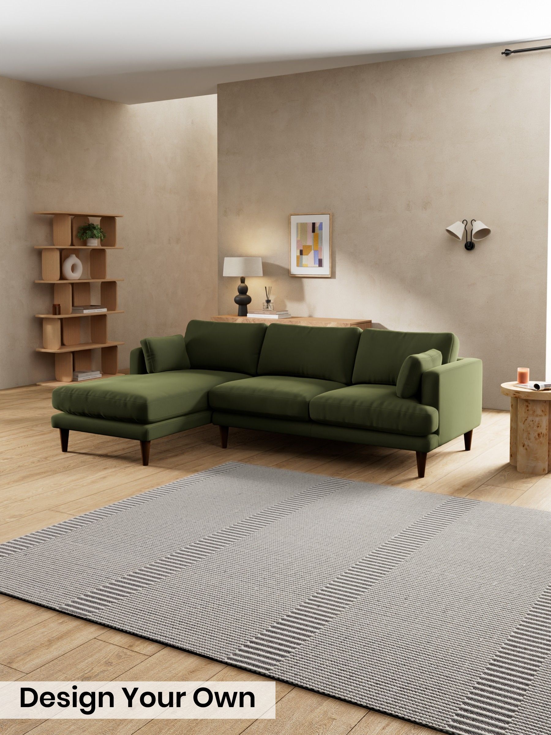 Matt Velvet Easy Clean/Deep Olive Green - Otis By Made