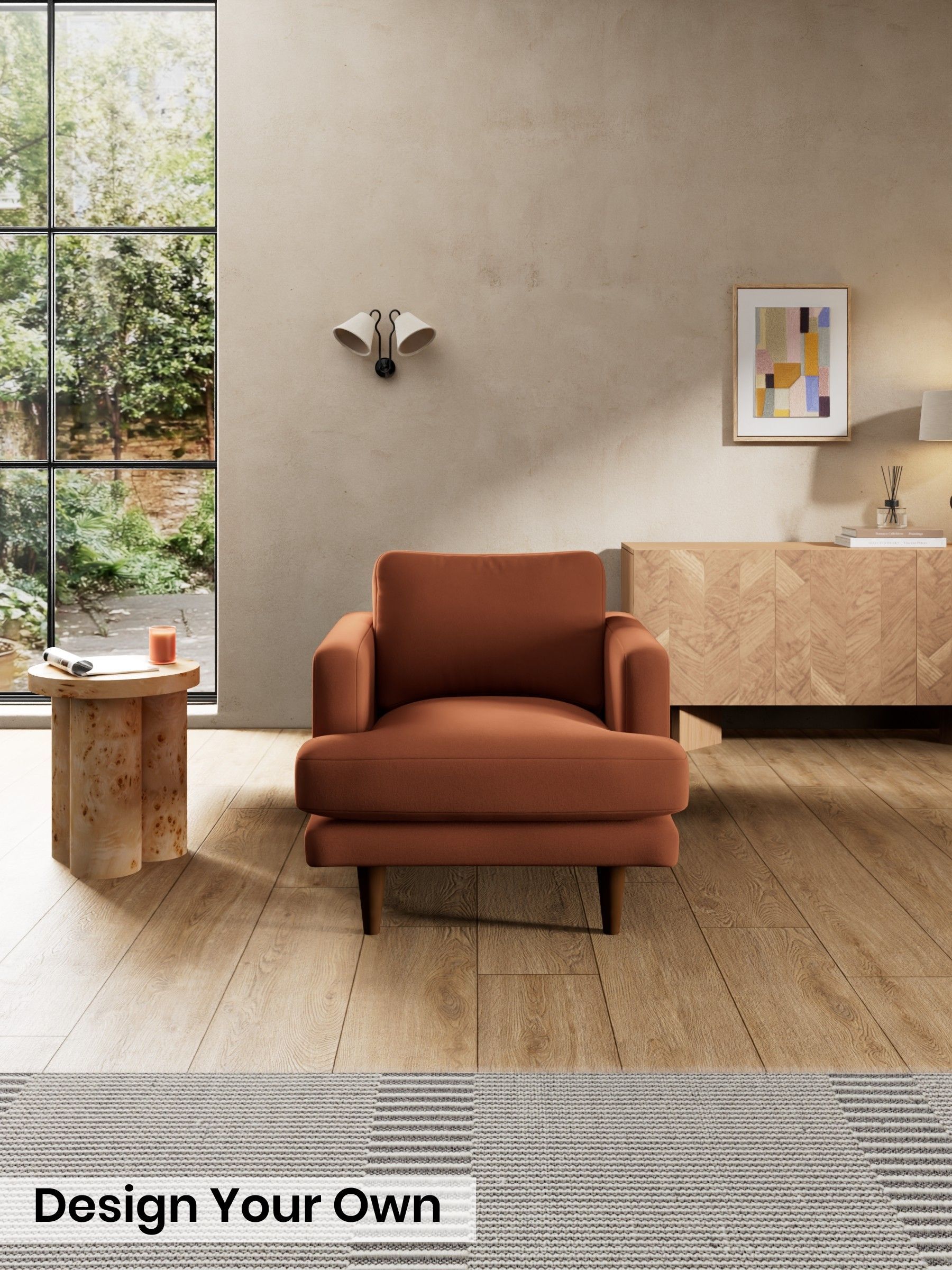 Matt Velvet Easy Clean/Cinnamon Brown - Otis By Made