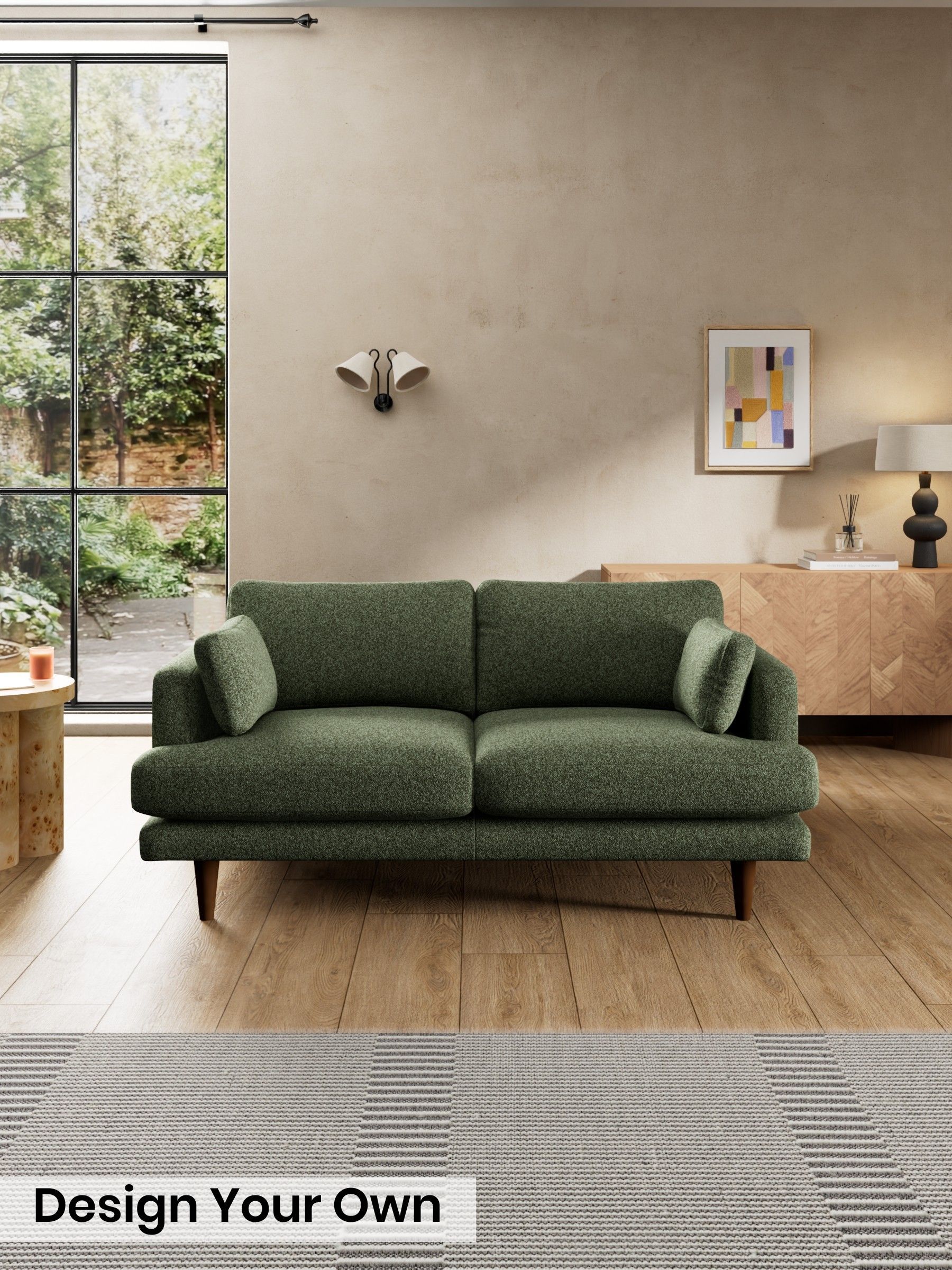 Soft Touch Boucle/Forest Green - Otis By Made