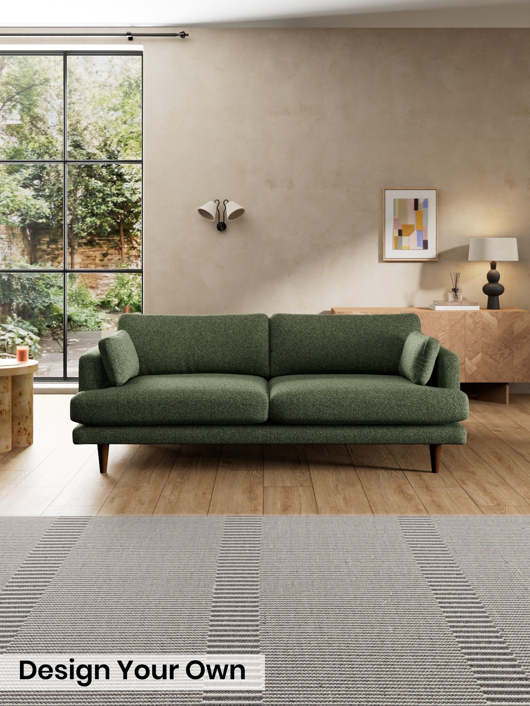 Soft Touch Boucle/Forest Green - Otis By Made