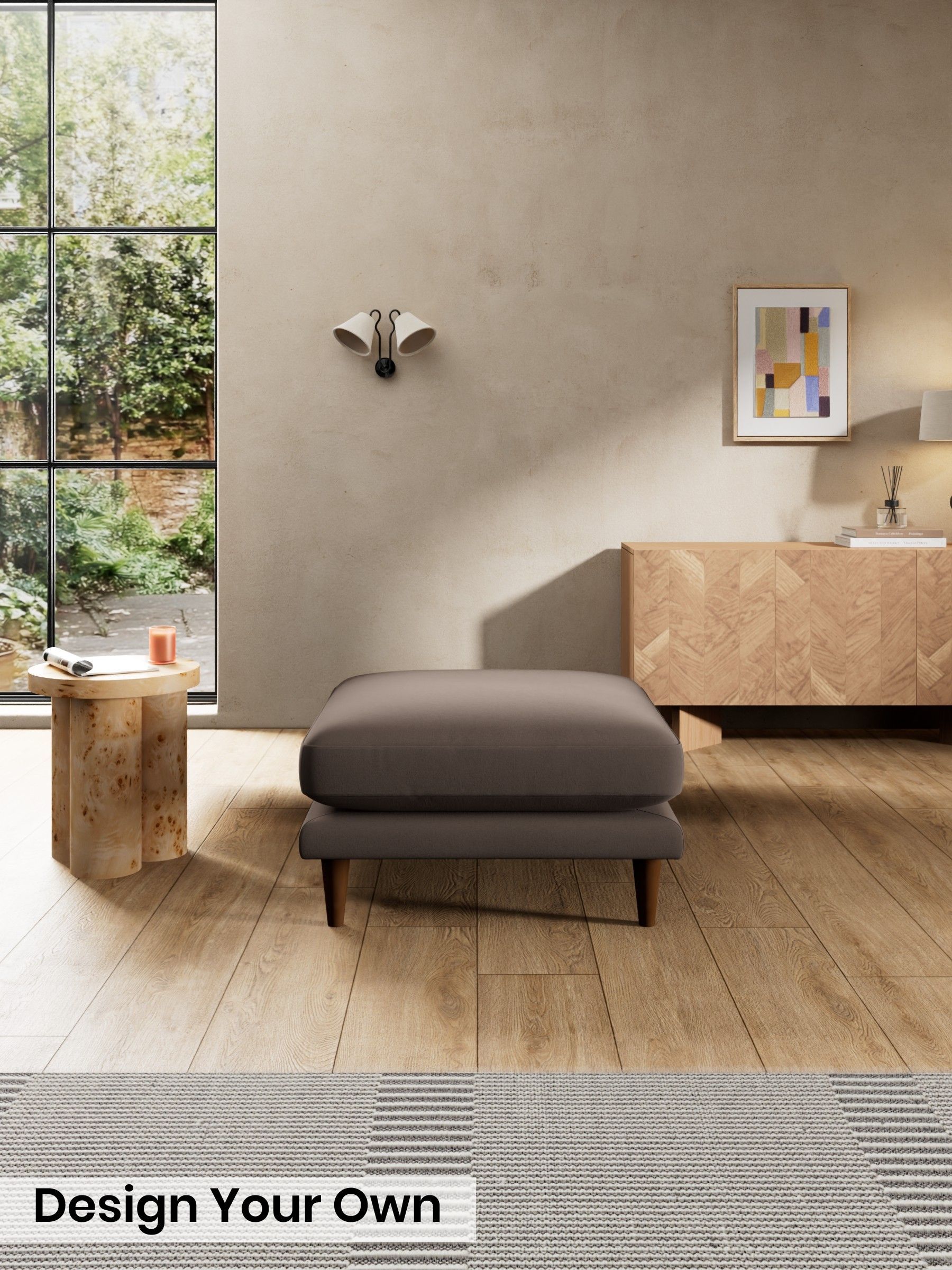 Matt Velvet Easy Clean/Soft Brown - Otis By Made