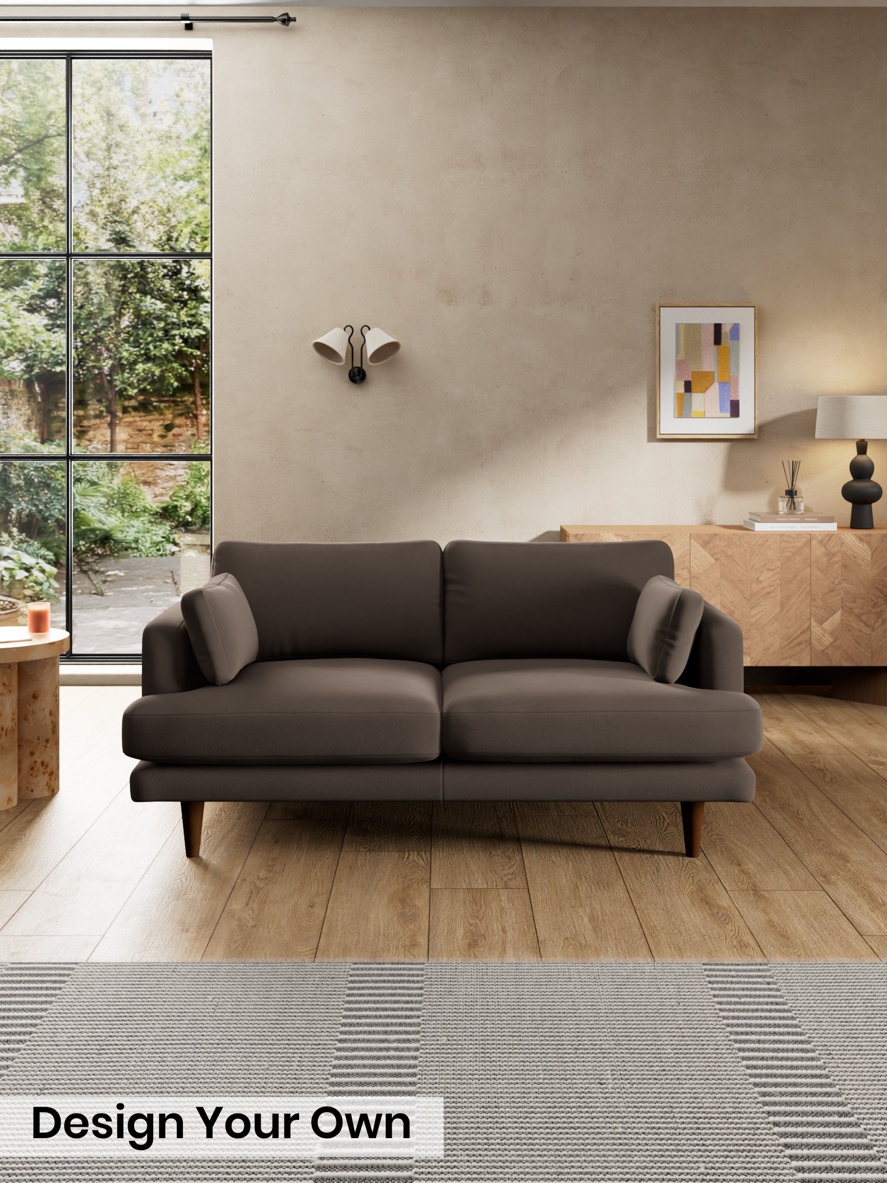 Matt Velvet Easy Clean/Soft Brown - Otis By Made