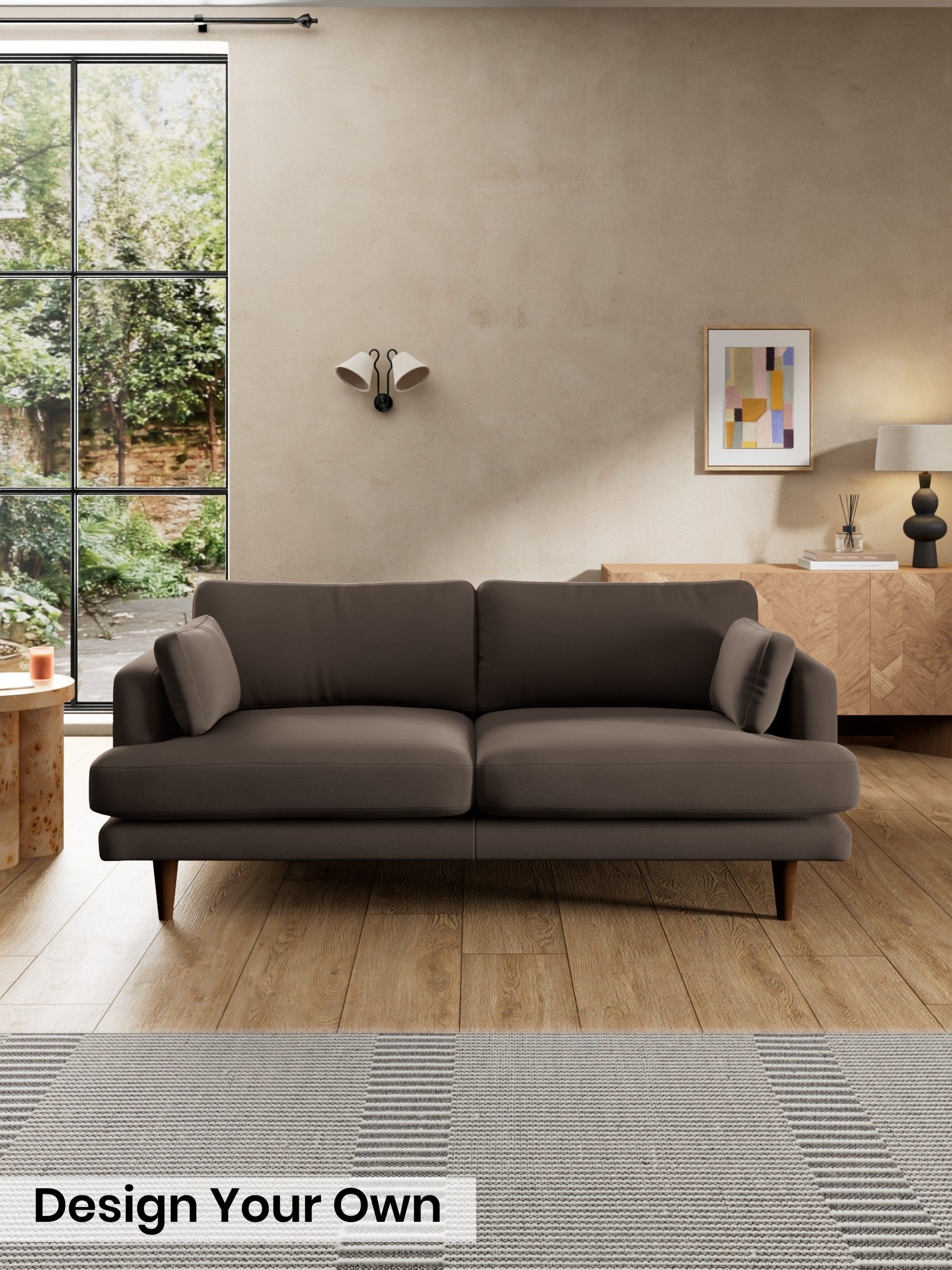 Matt Velvet Easy Clean/Soft Brown - Otis By Made
