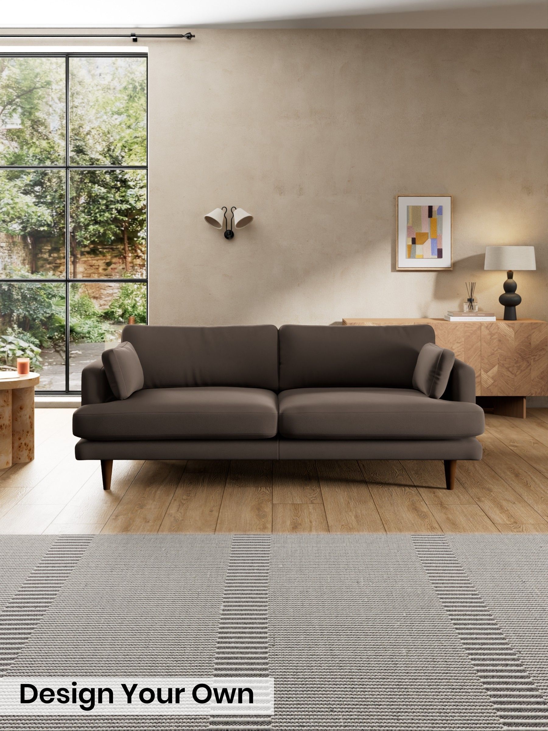 Matt Velvet Easy Clean/Soft Brown - Otis By Made