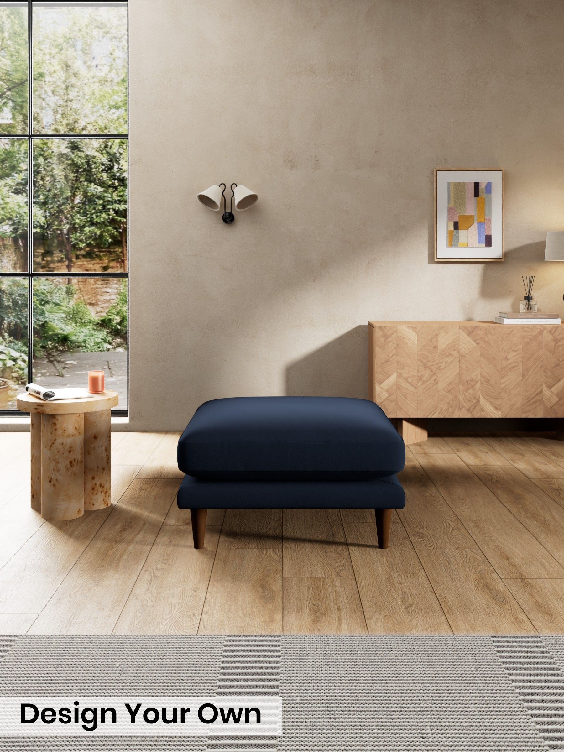 Matt Velvet Easy Clean/Dark Navy Blue - Otis By Made