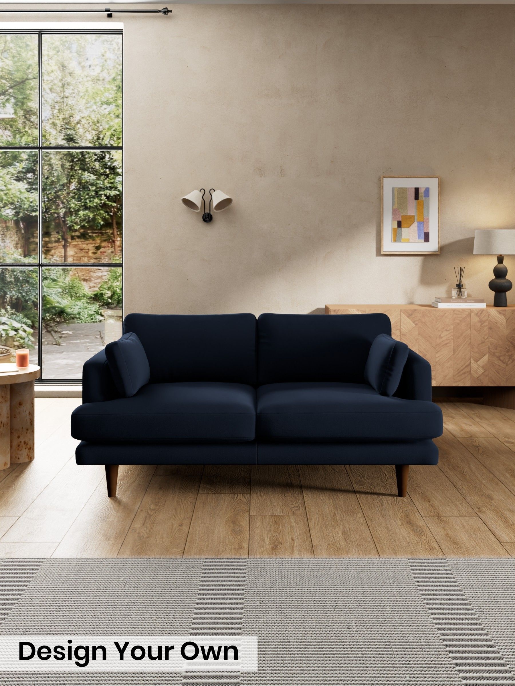 Matt Velvet Easy Clean/Dark Navy Blue - Otis By Made