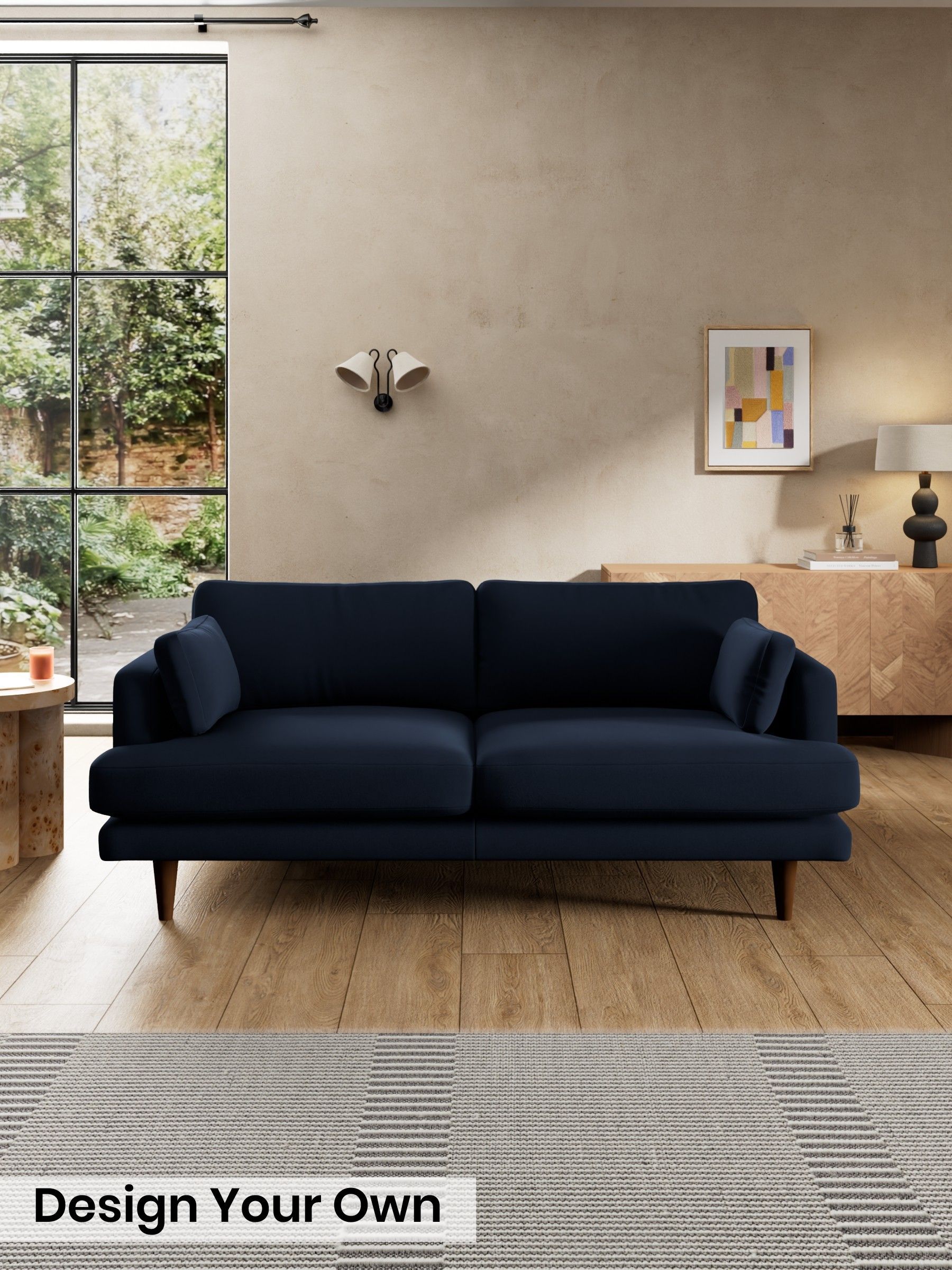 Matt Velvet Easy Clean/Dark Navy Blue - Otis By Made