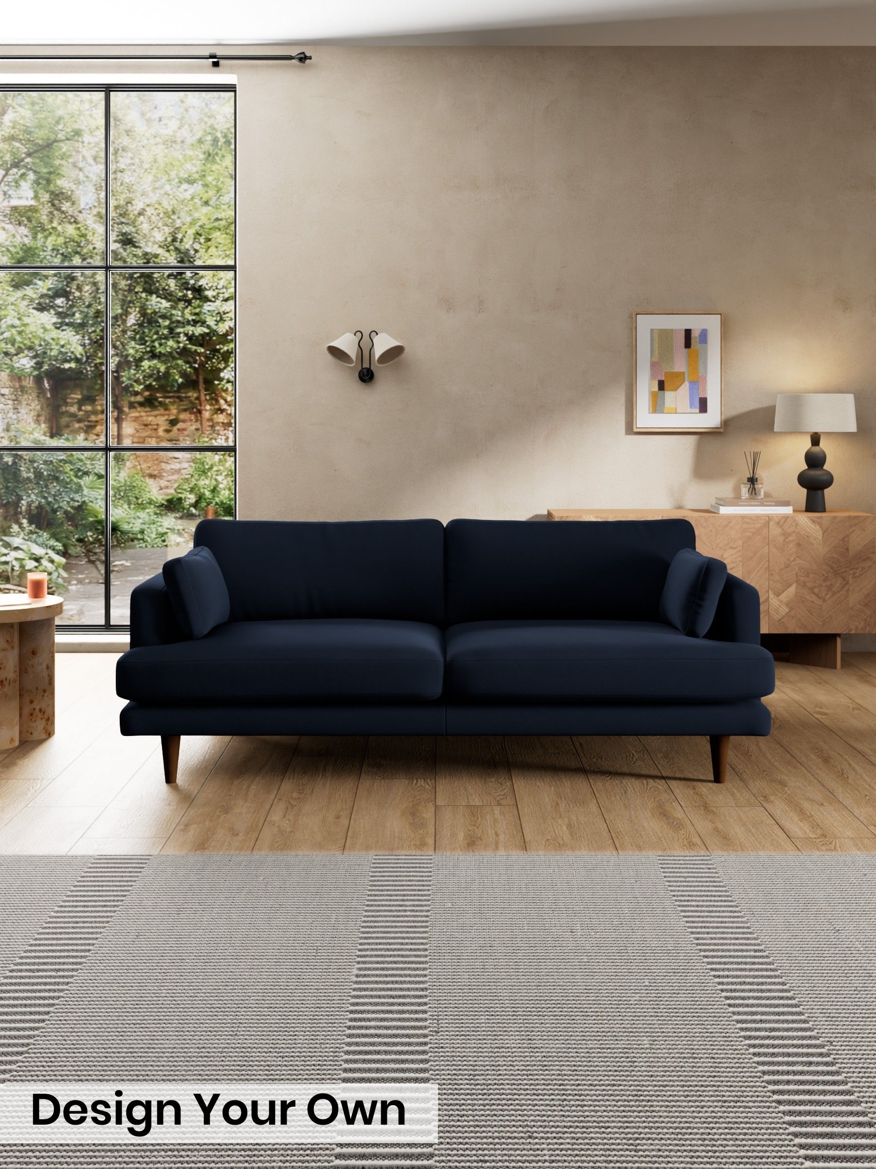 Matt Velvet Easy Clean/Dark Navy Blue - Otis By Made