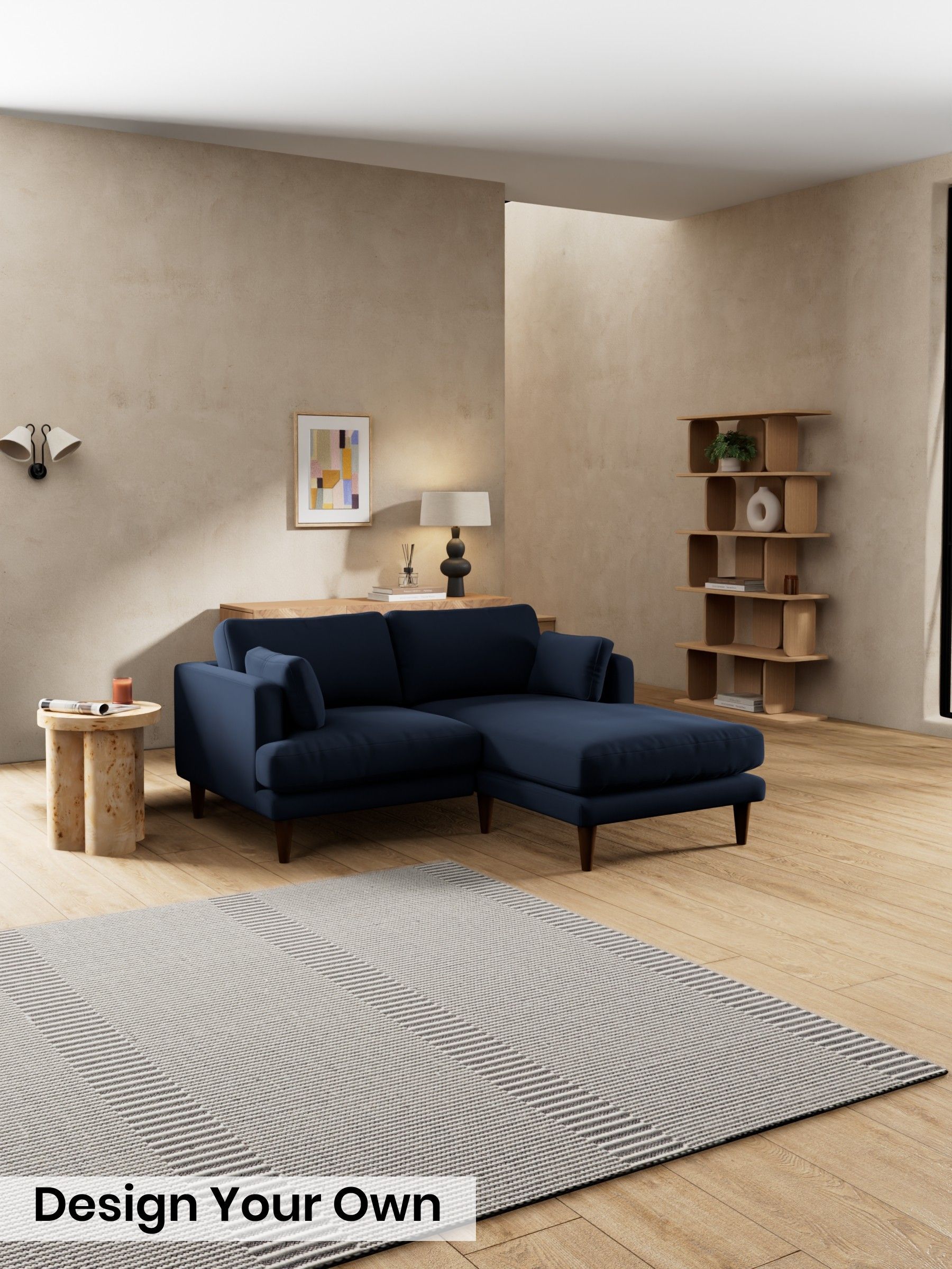 Matt Velvet Easy Clean/Dark Navy Blue - Otis By Made