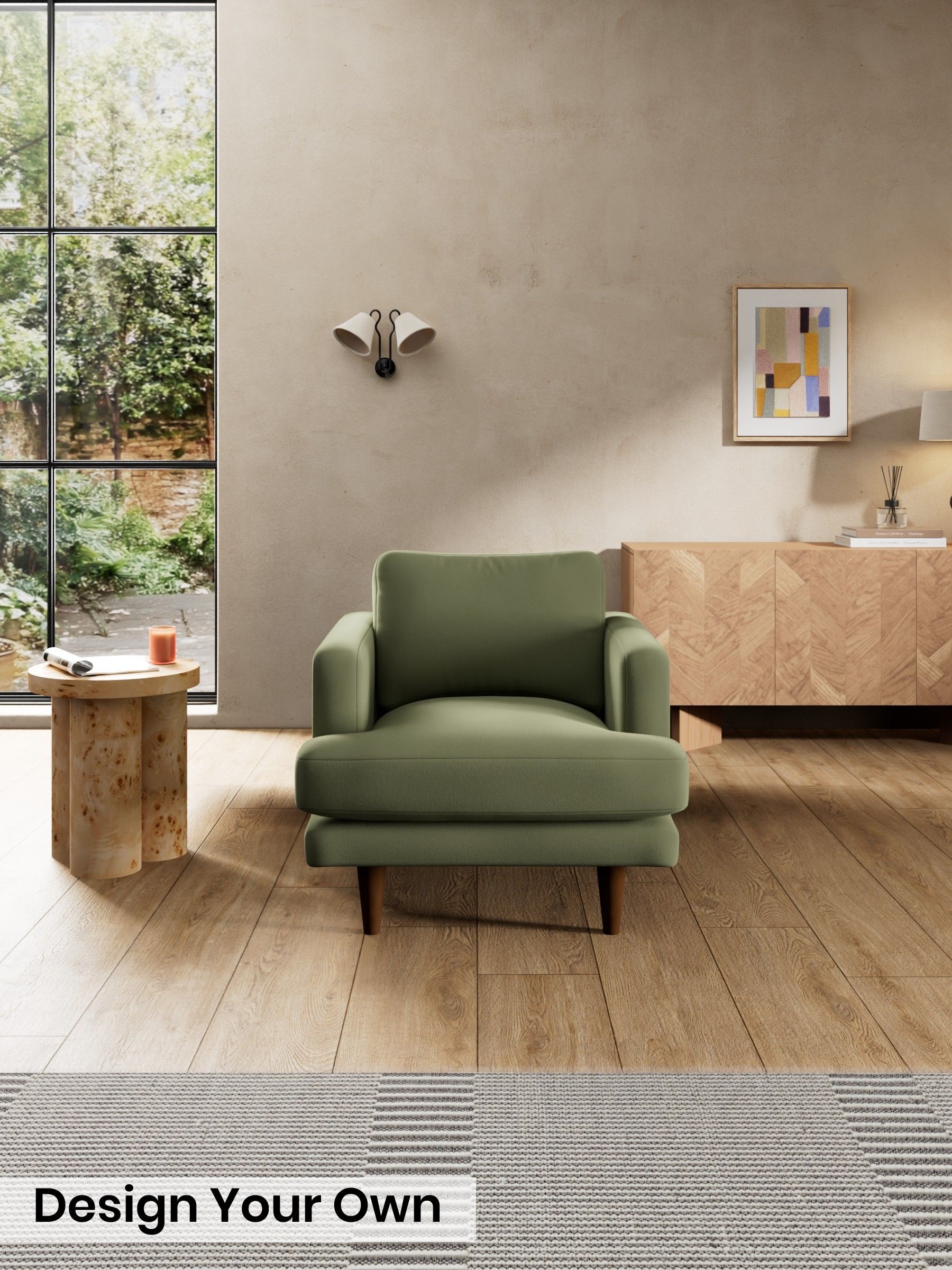 Matt Velvet Easy Clean/Fern Green - Otis By Made