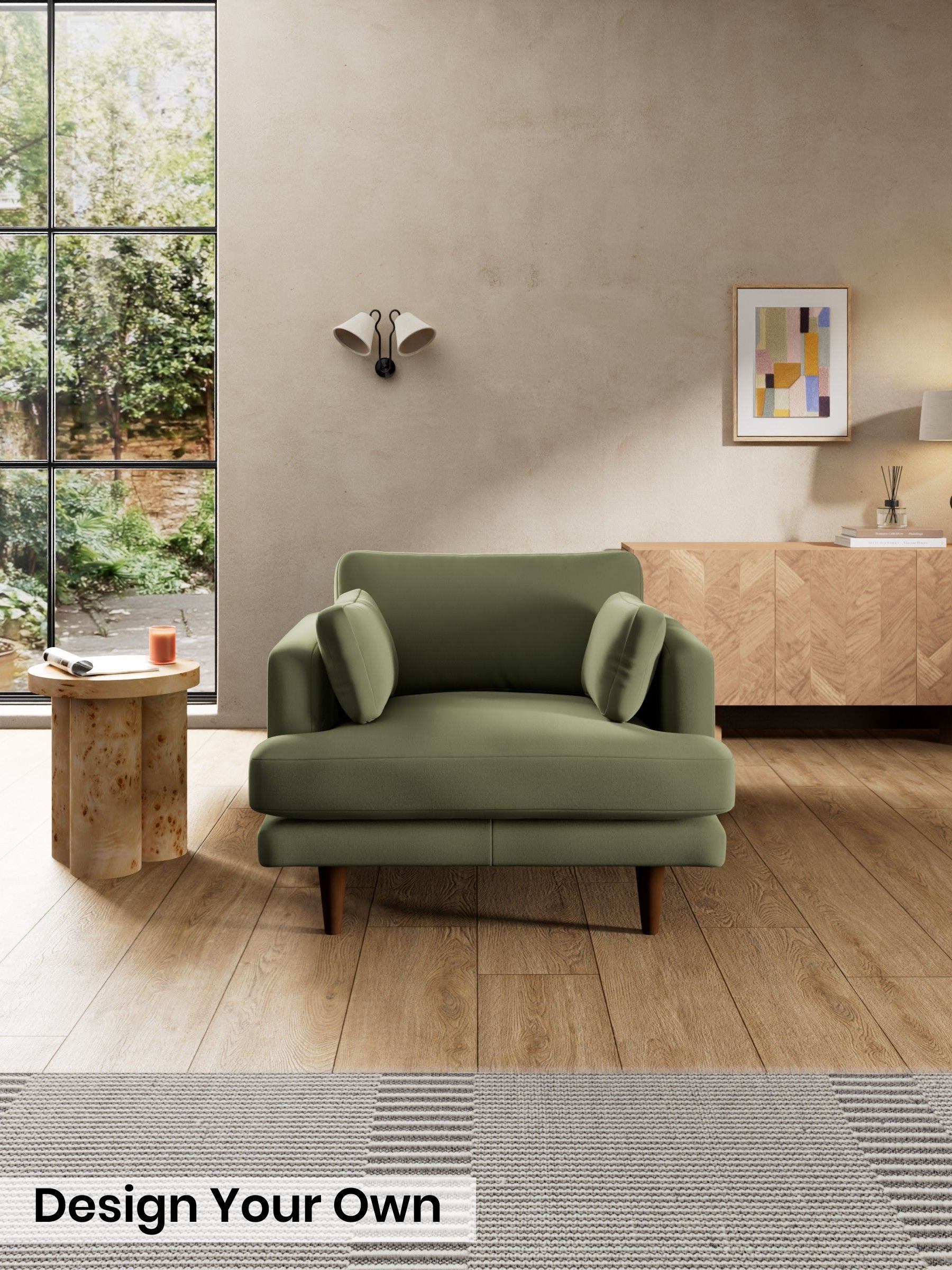 Matt Velvet Easy Clean/Fern Green - Otis By Made