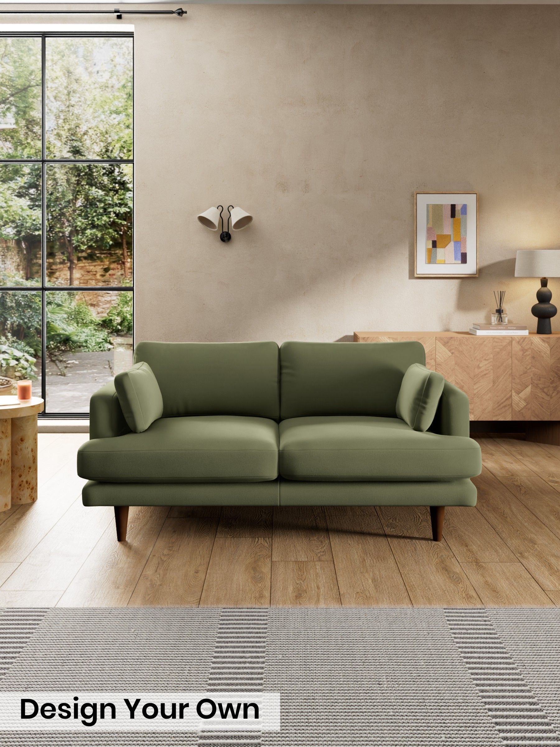 Matt Velvet Easy Clean/Fern Green - Otis By Made