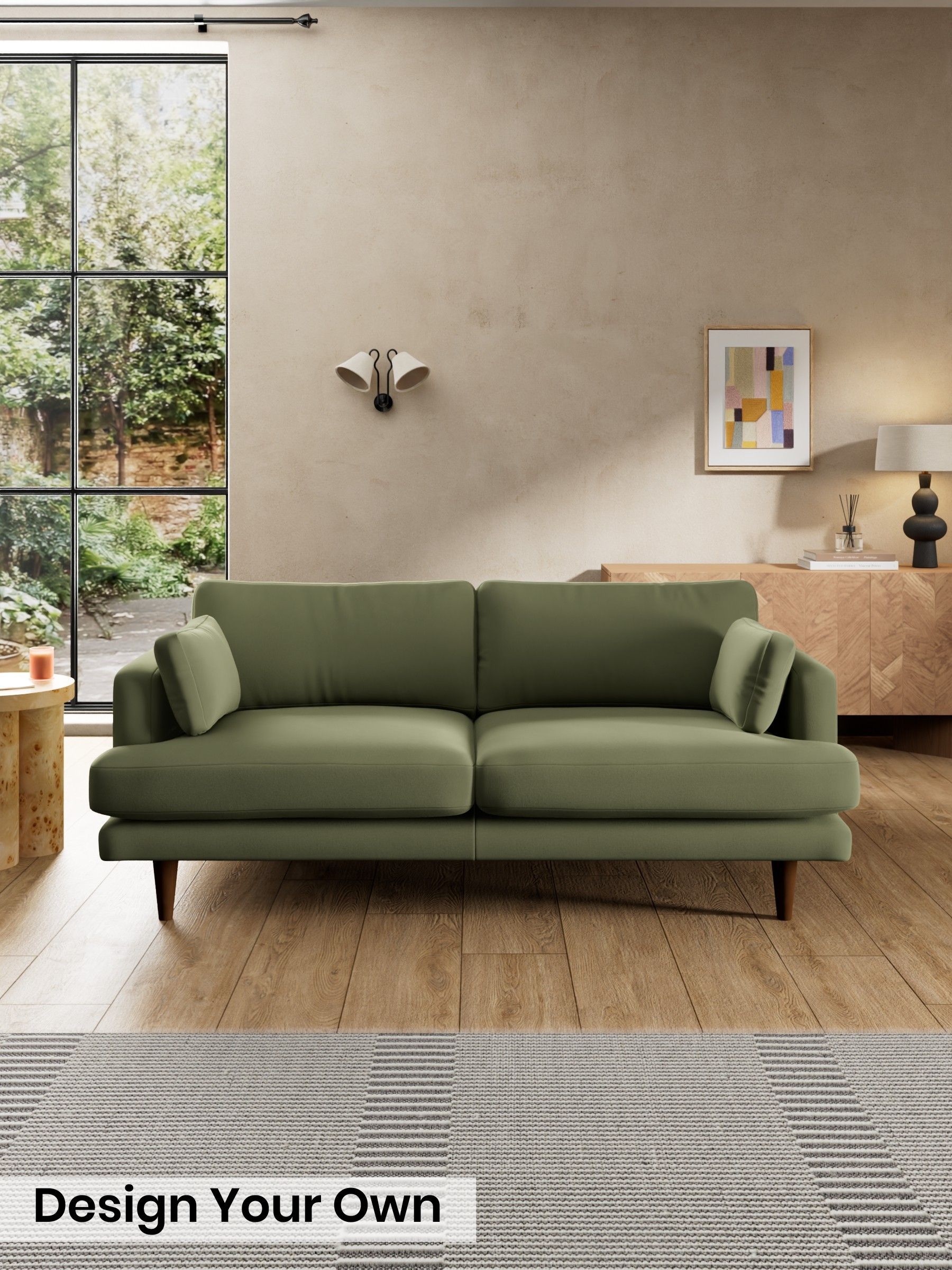 Matt Velvet Easy Clean/Fern Green - Otis By Made