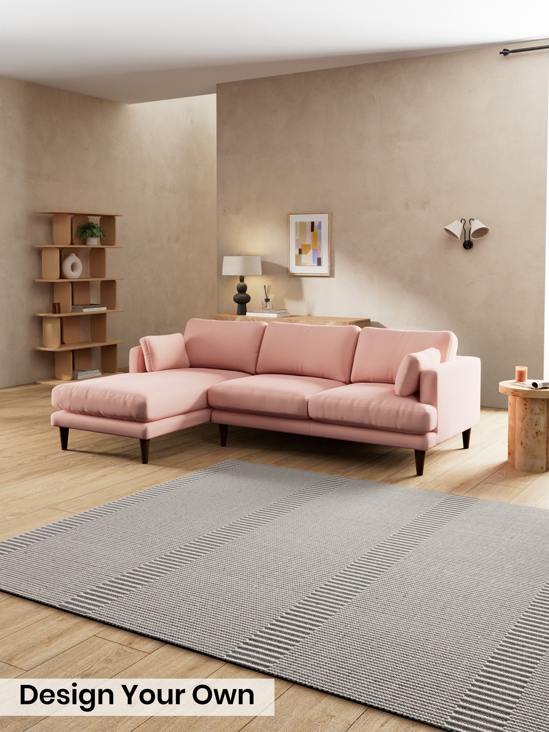 Matt Velvet Easy Clean/Blush Pink - Otis By Made