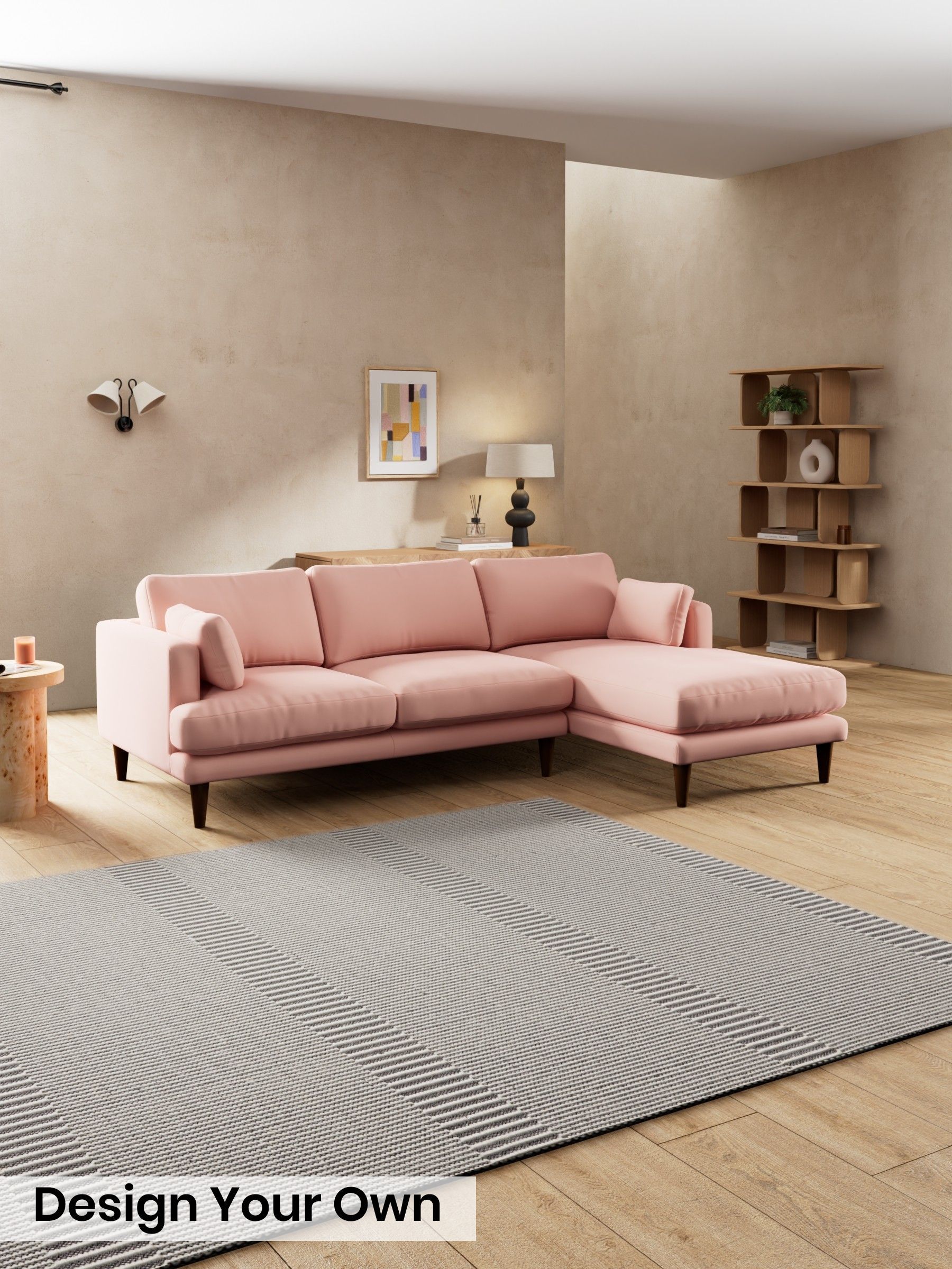 Matt Velvet Easy Clean/Blush Pink - Otis By Made