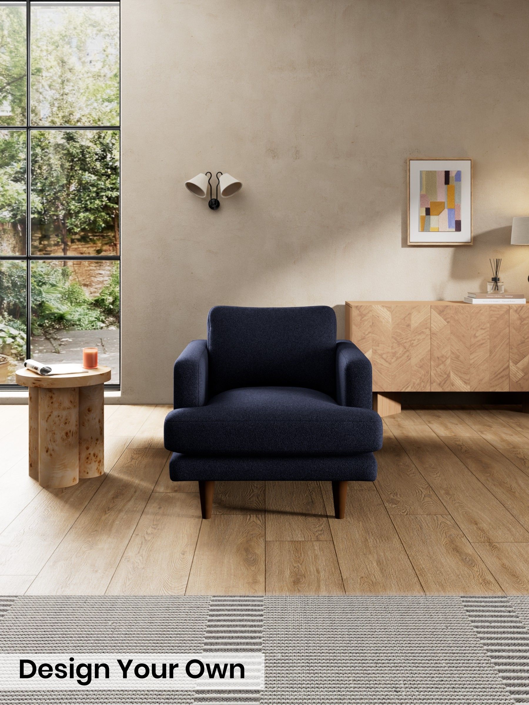 Soft Touch Boucle/Navy Blue - Otis By Made