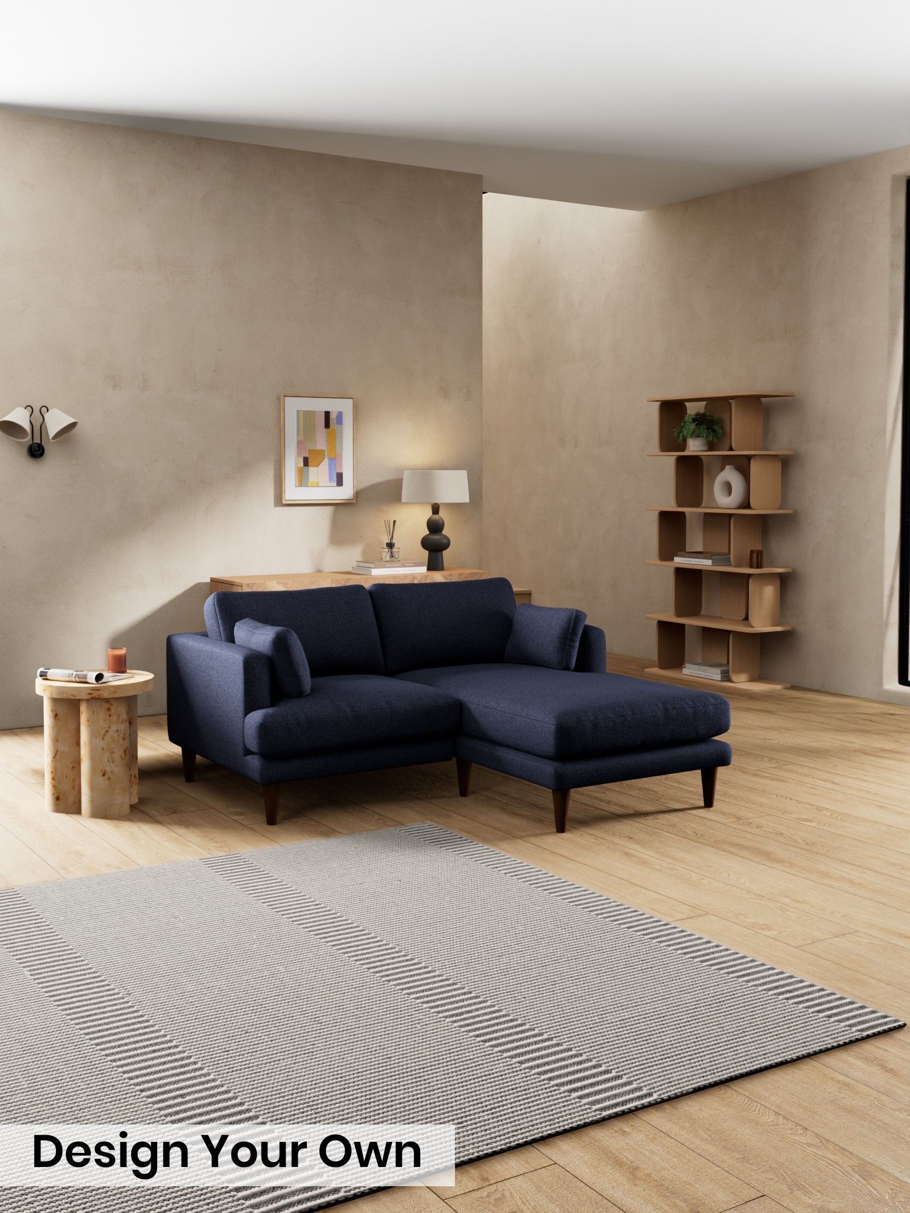 Soft Touch Boucle/Navy Blue - Otis By Made