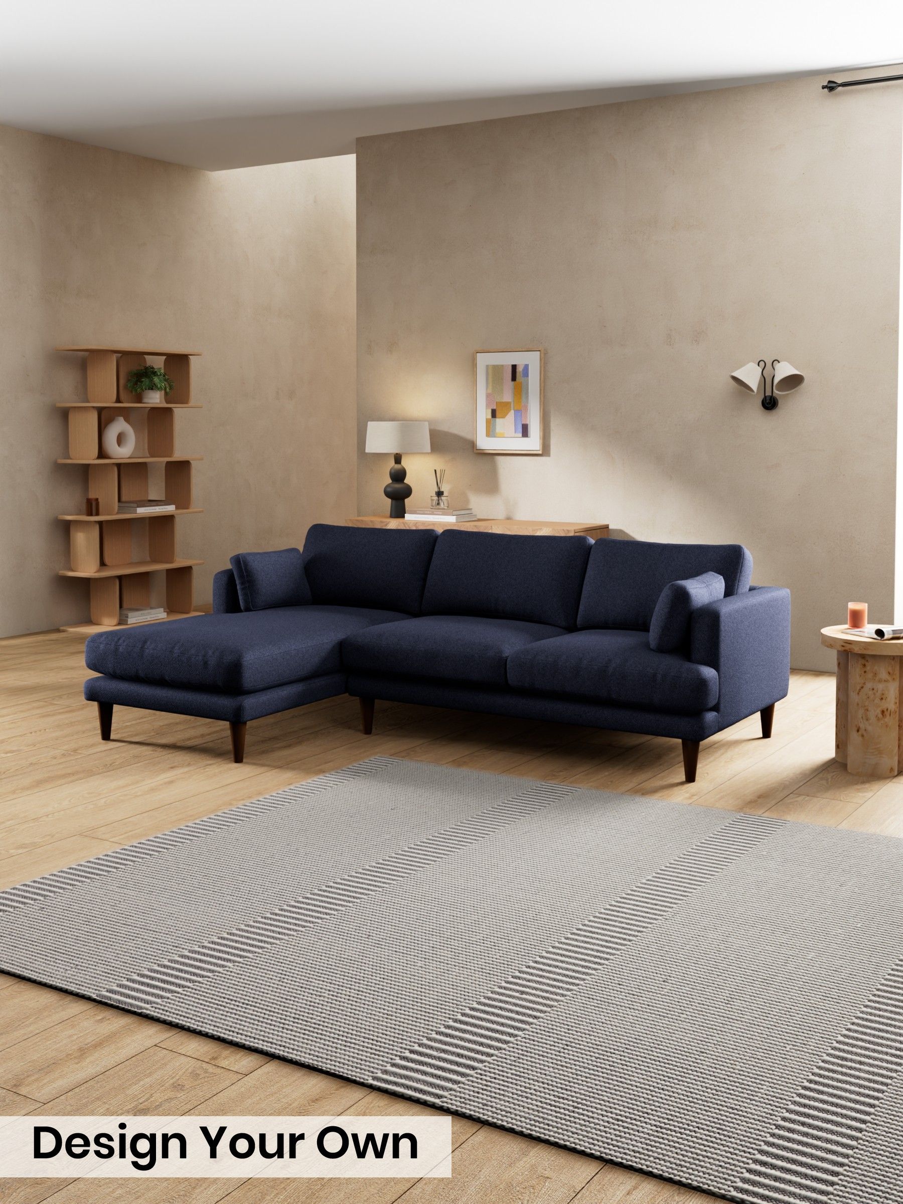 Soft Touch Boucle/Navy Blue - Otis By Made
