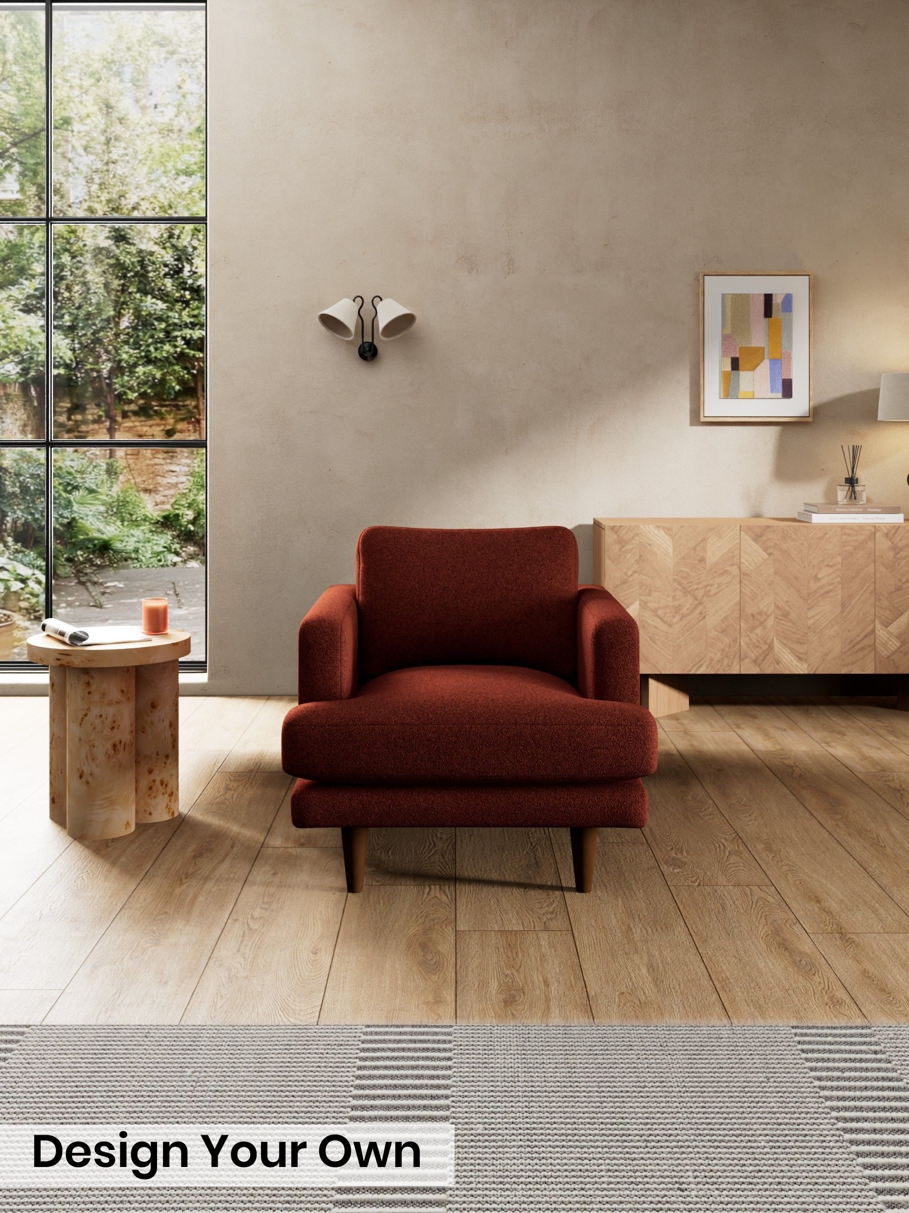 Soft Touch Boucle/Rust Orange - Otis By Made