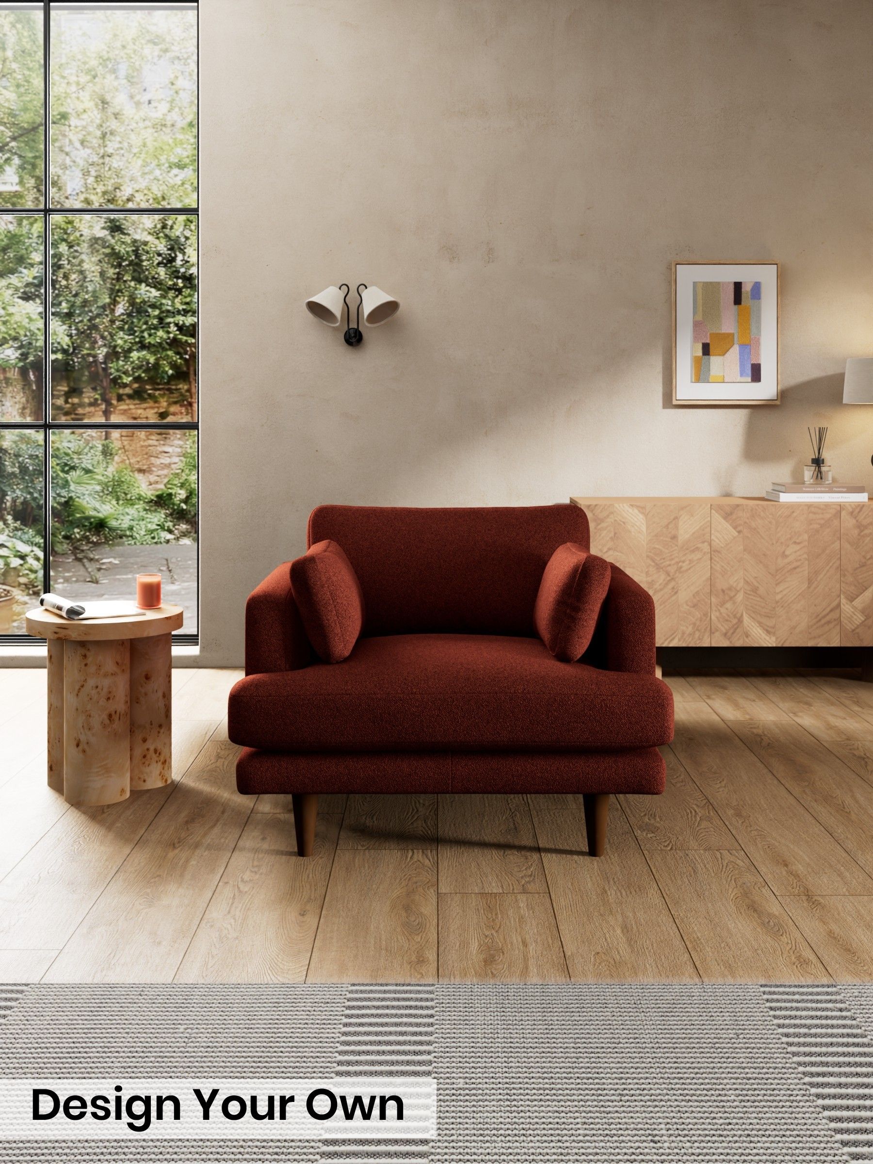 Soft Touch Boucle/Rust Orange - Otis By Made
