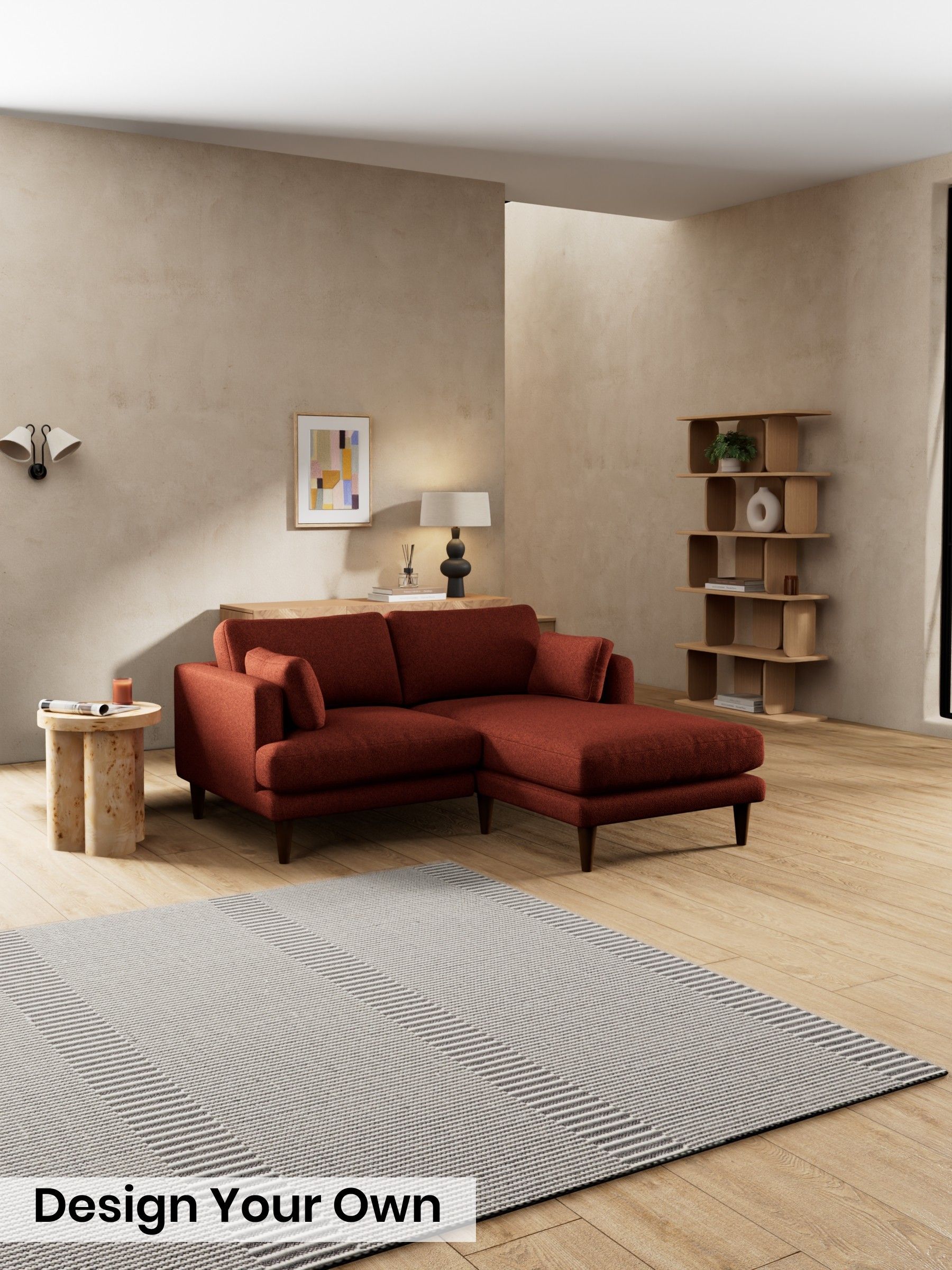 Soft Touch Boucle/Rust Orange - Otis By Made