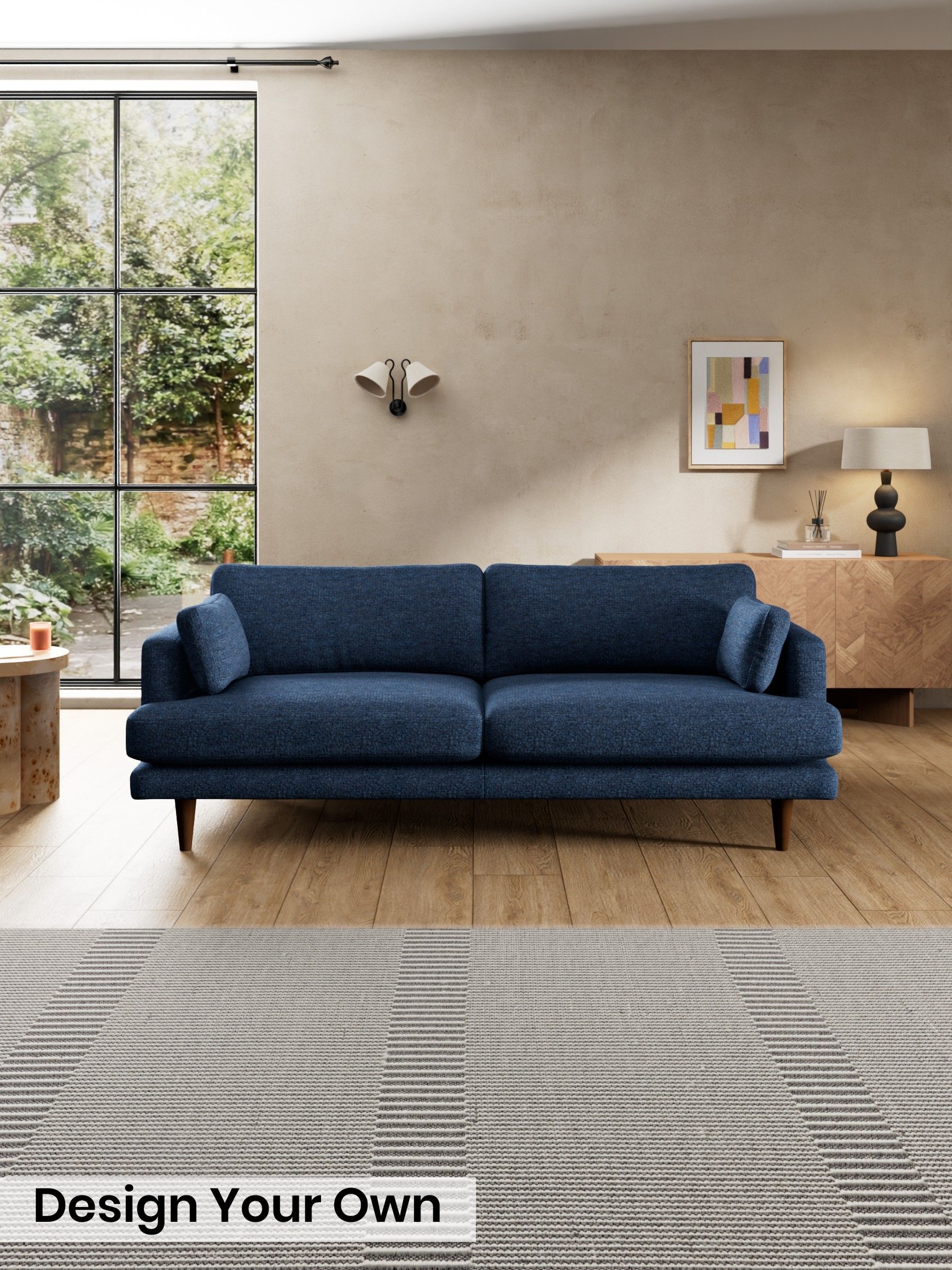 Tonal Boucle/Marl Navy Blue - Otis By Made