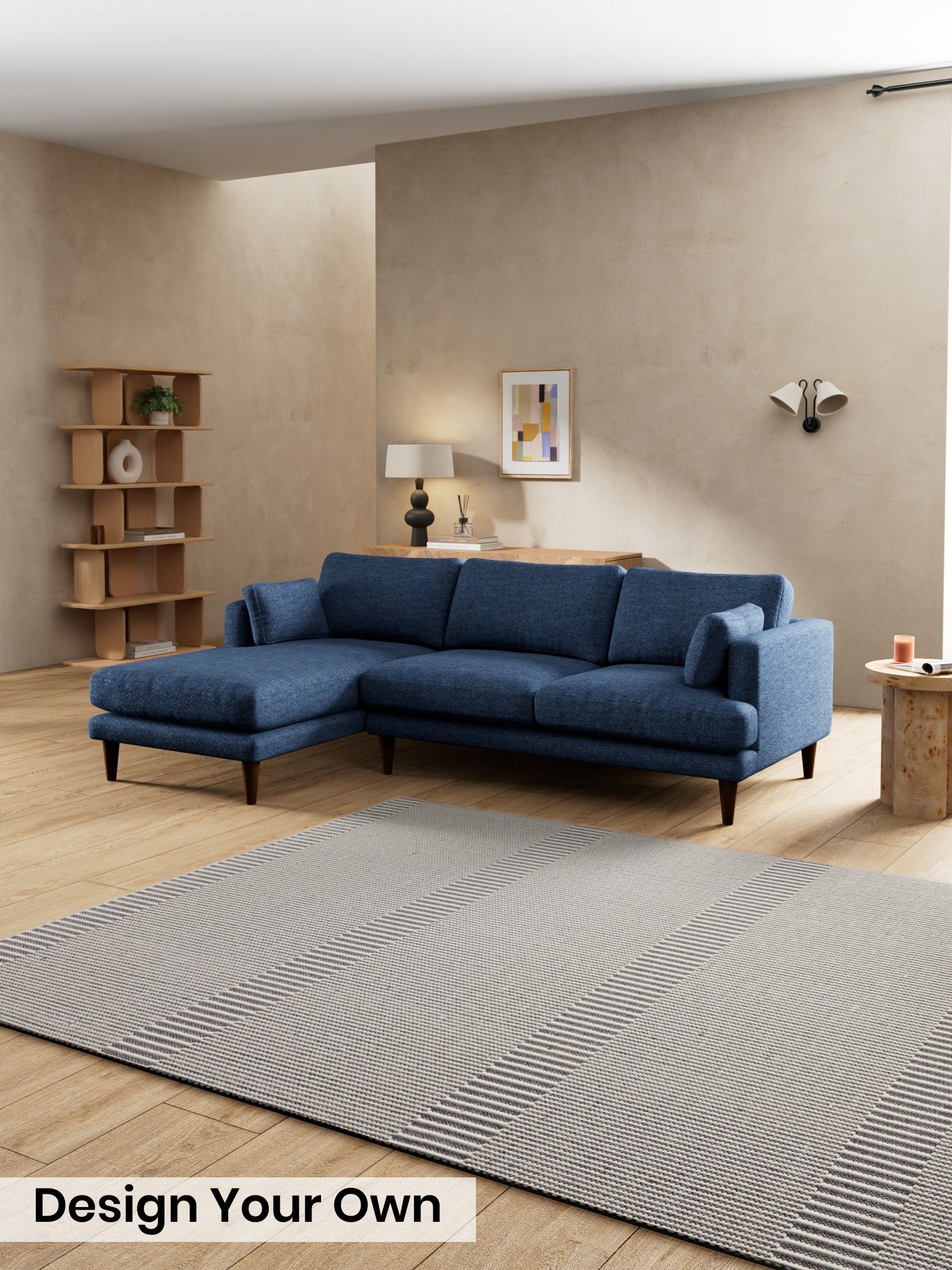 Tonal Boucle/Marl Navy Blue - Otis By Made