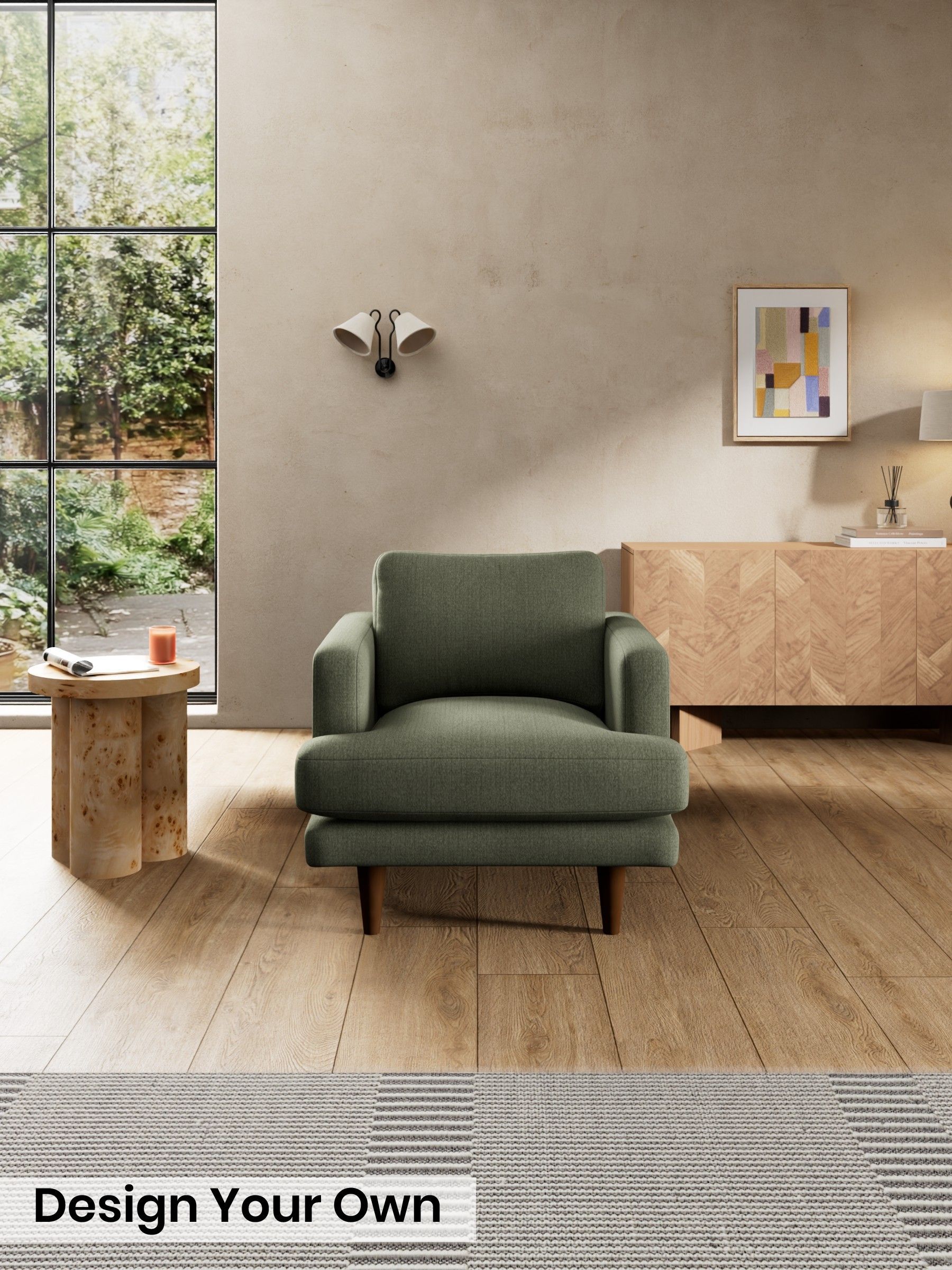 Textured Slub Weave/Soft Olive Green - Otis By Made