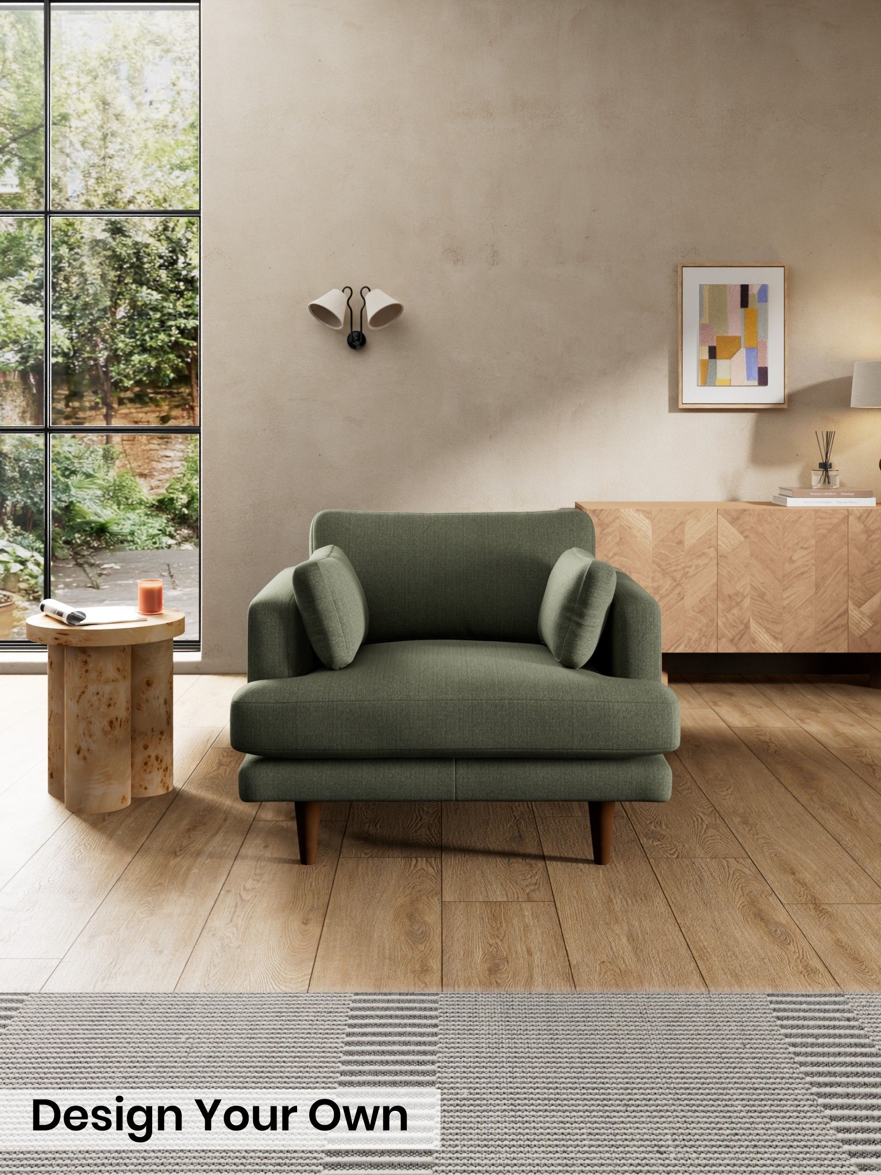 Textured Slub Weave/Soft Olive Green - Otis By Made