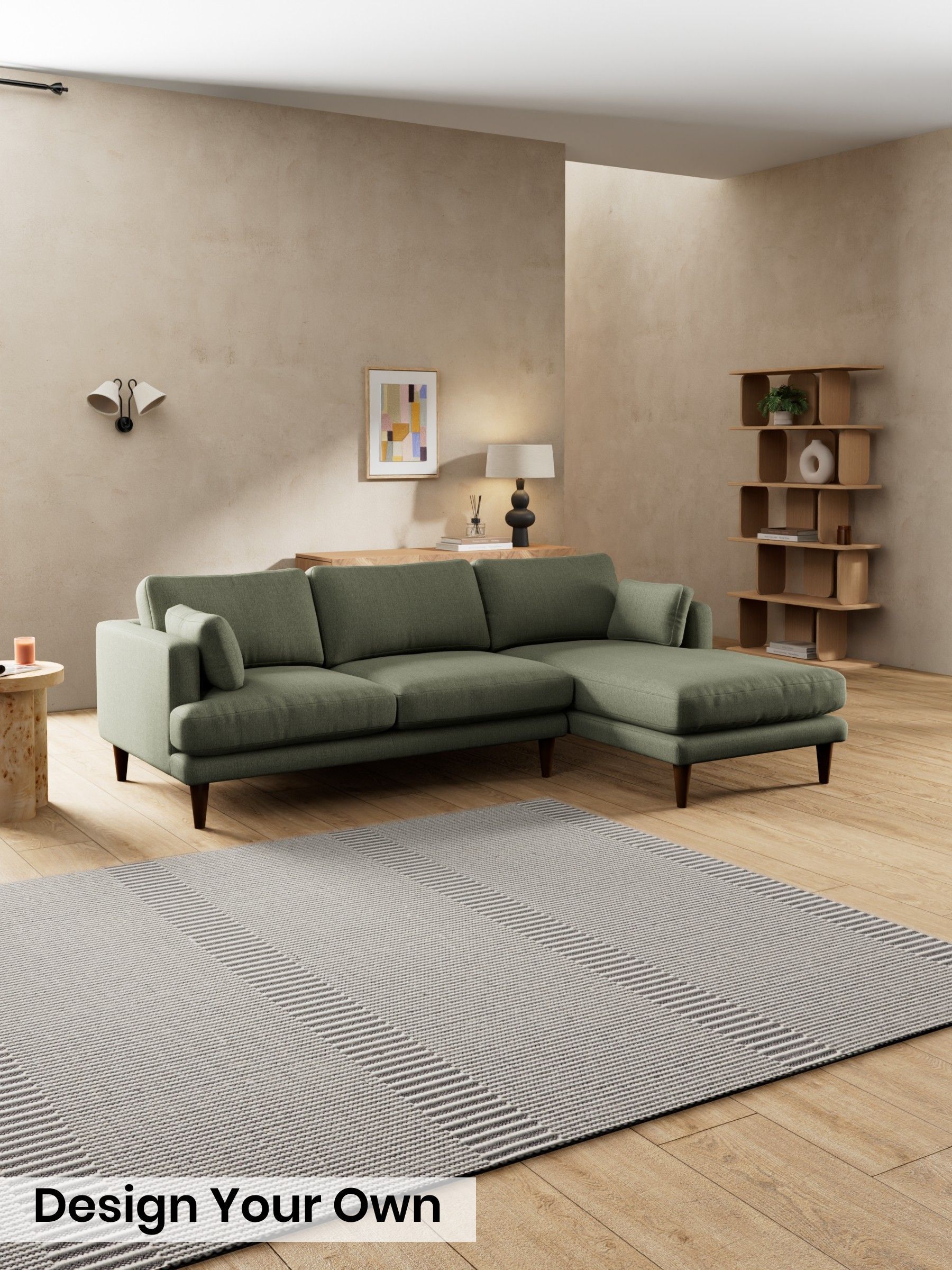 Textured Slub Weave/Soft Olive Green - Otis By Made