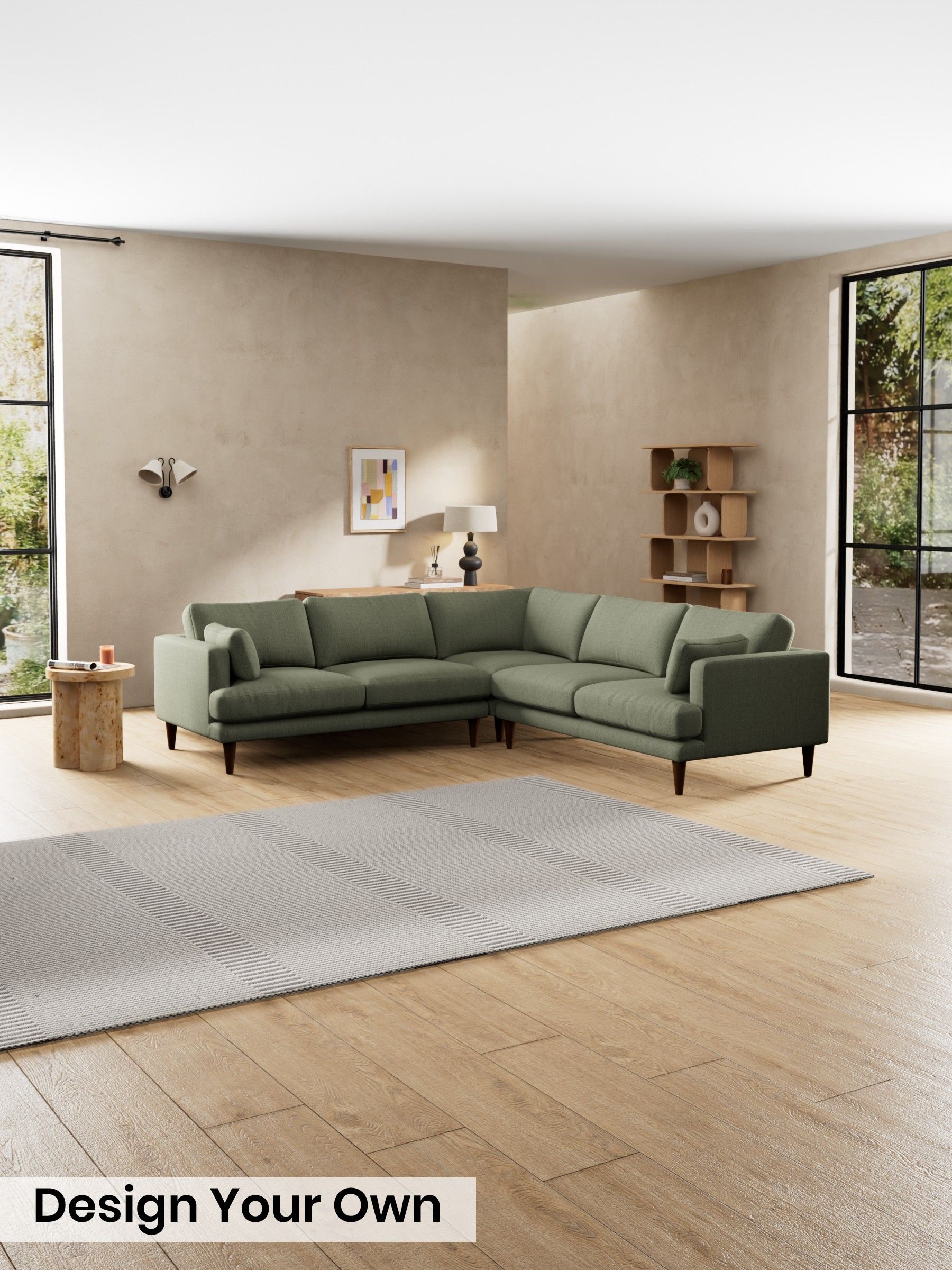 Textured Slub Weave/Soft Olive Green - Otis By Made
