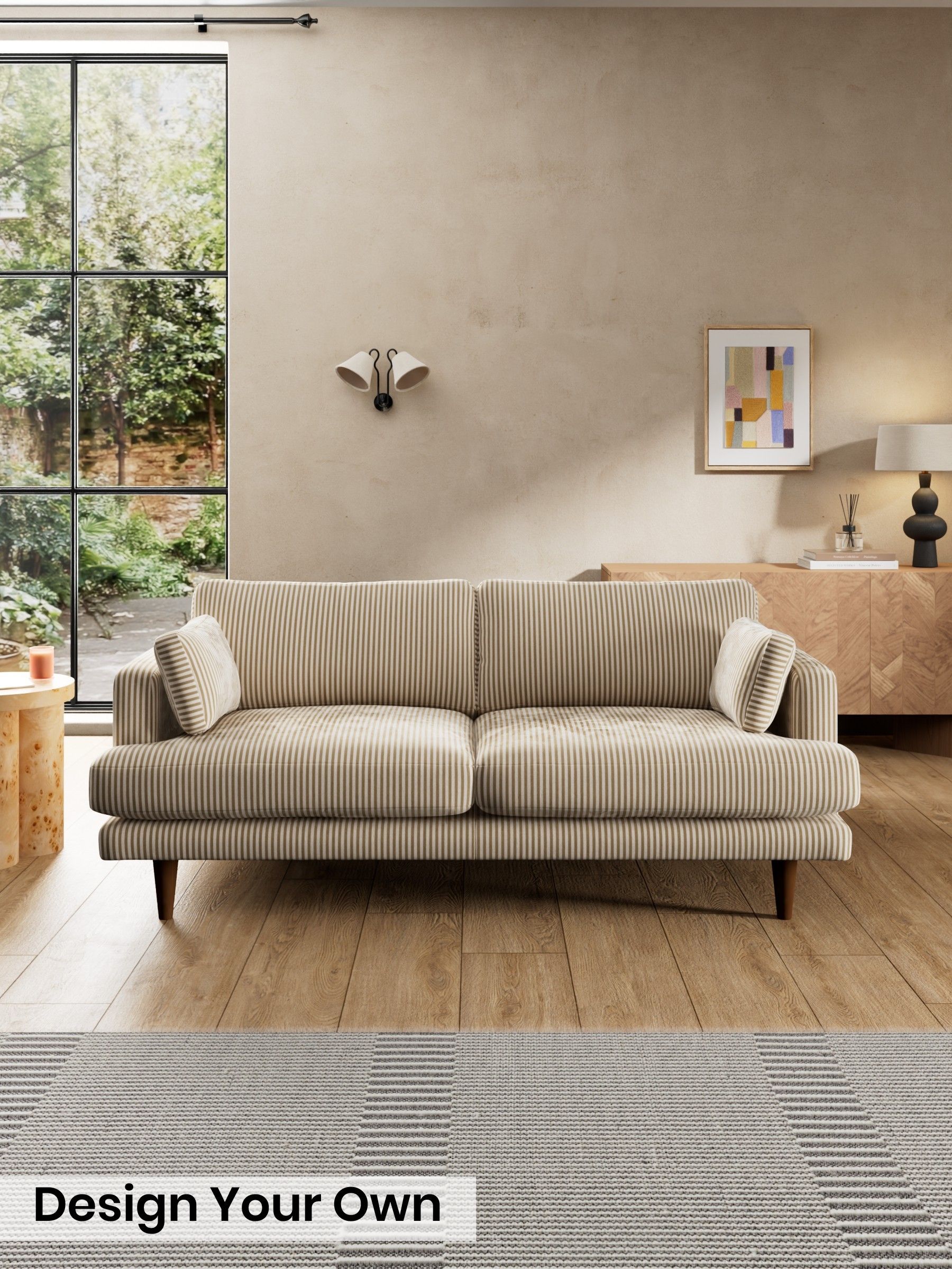 Velvet Stripe/Beige Natural - Otis By Made