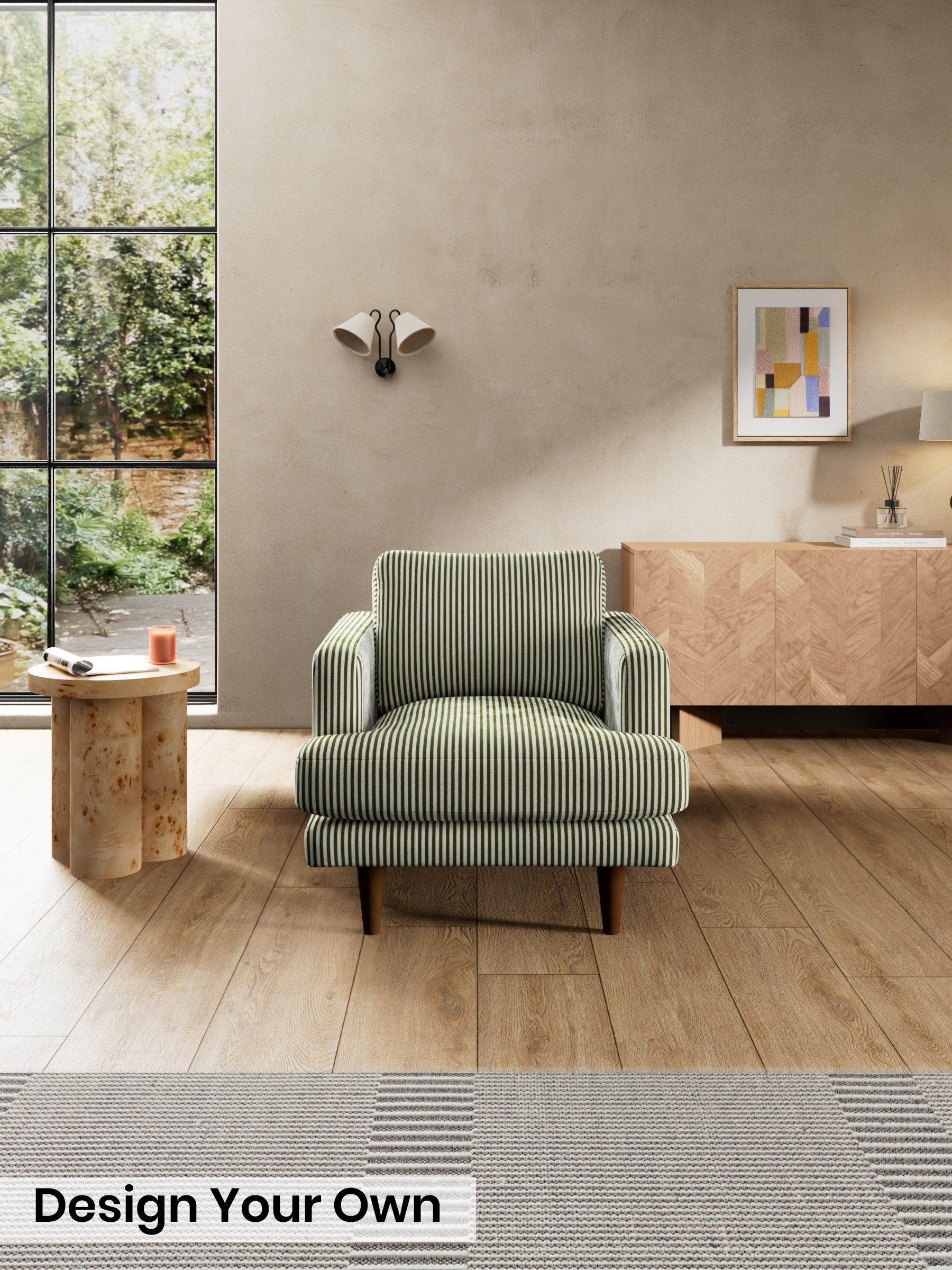 Velvet Stripe/Olive Green - Otis By Made