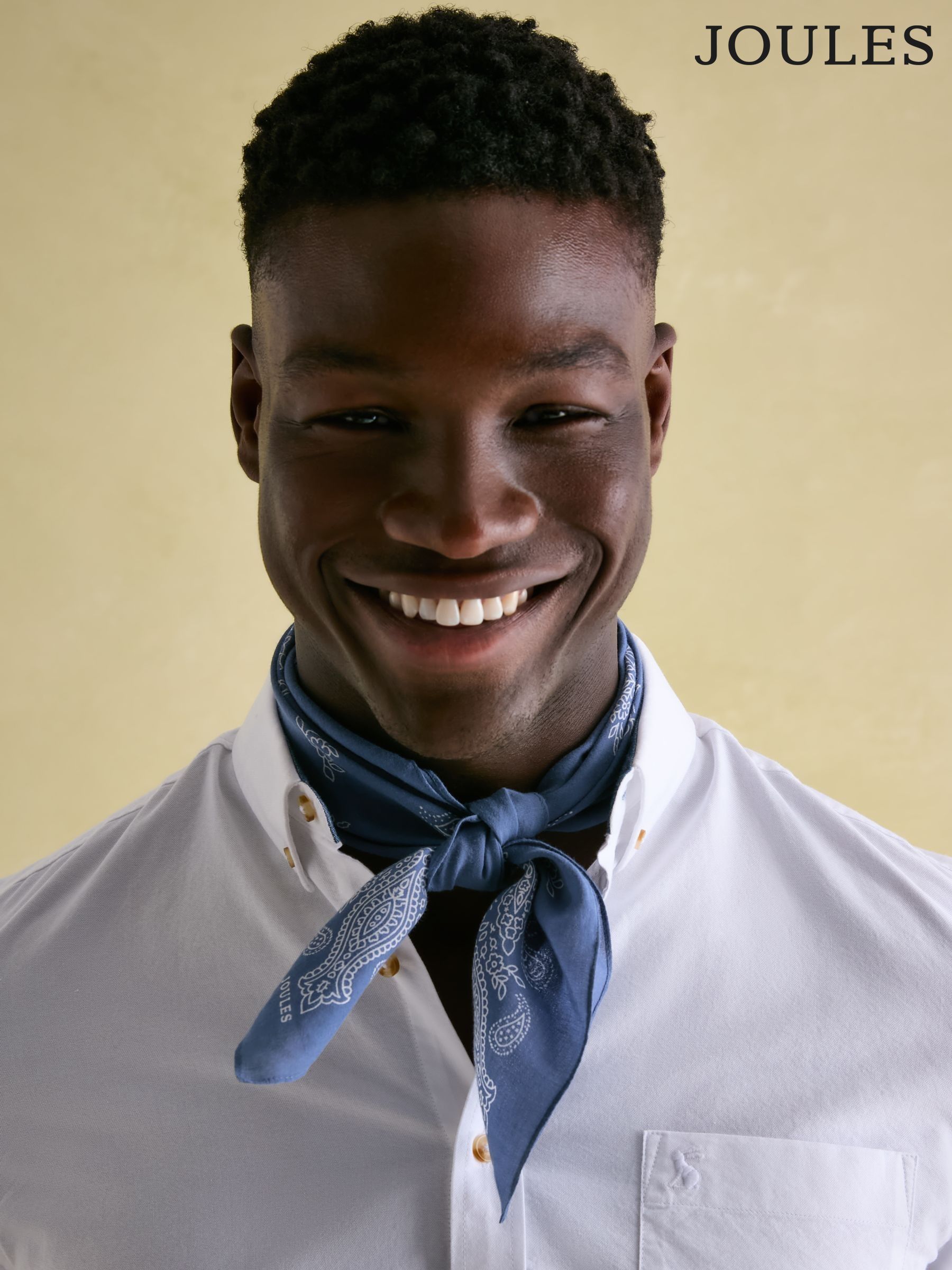 Dapper Blue Cotton Scarf (522524) | £20