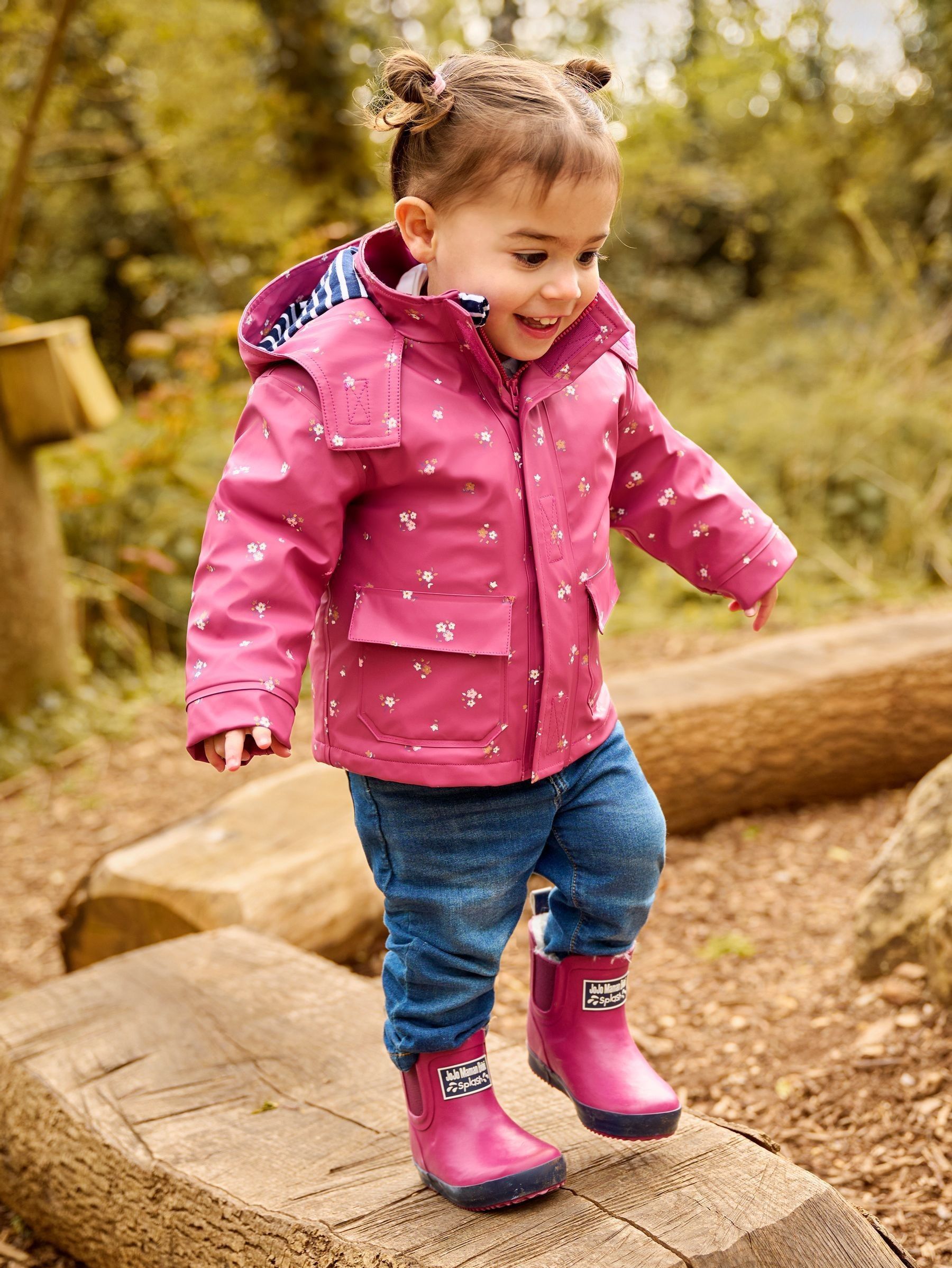 Berry Pink Cosy Lined Ankle Wellies (525711) | £23.50 - £25.50
