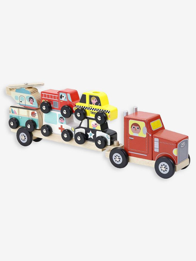 Vilac Truck Trailer with Vehicles Stacking Game (538158) | £23