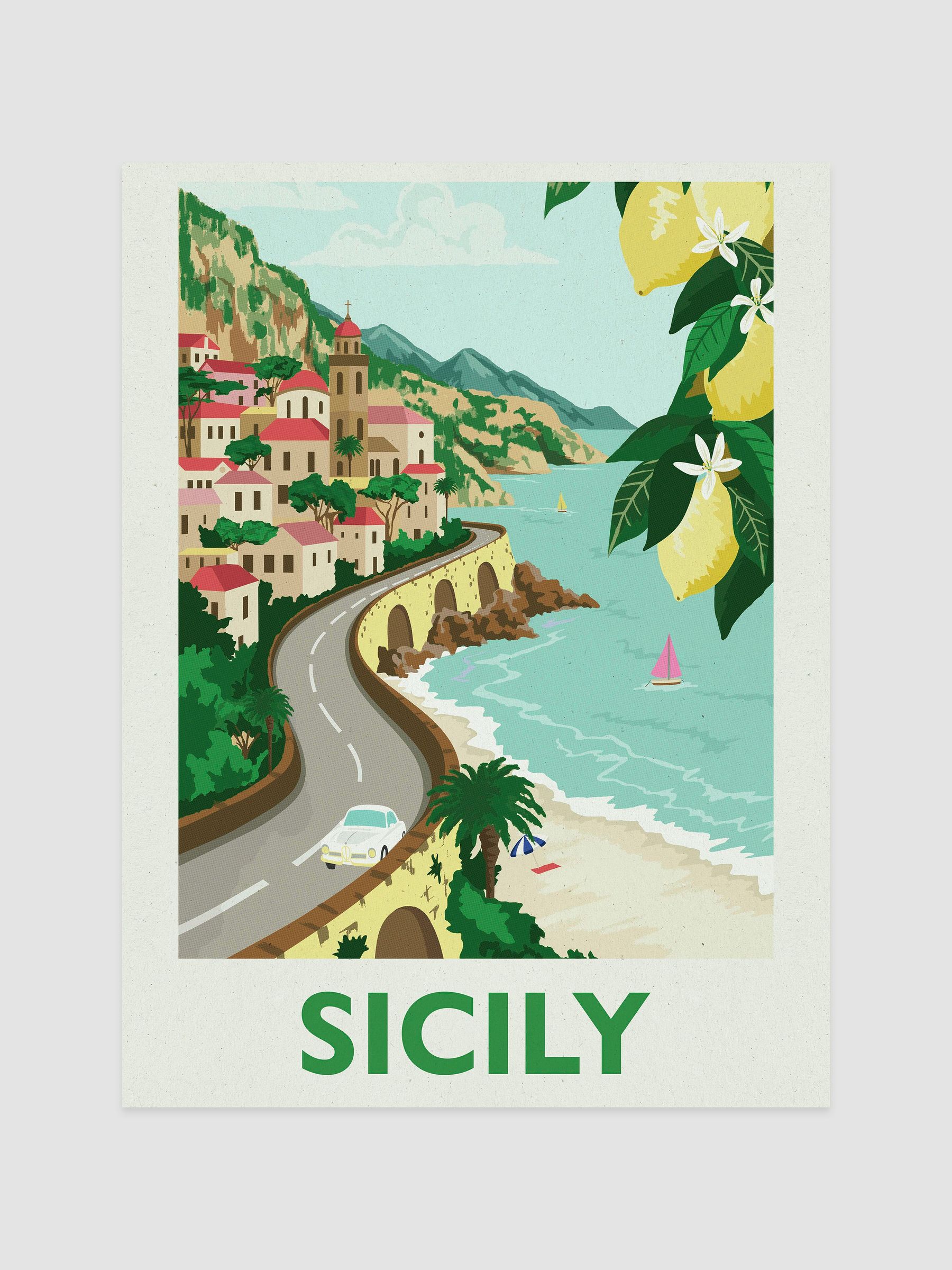 Sunkissed Sicily Print Wall Art