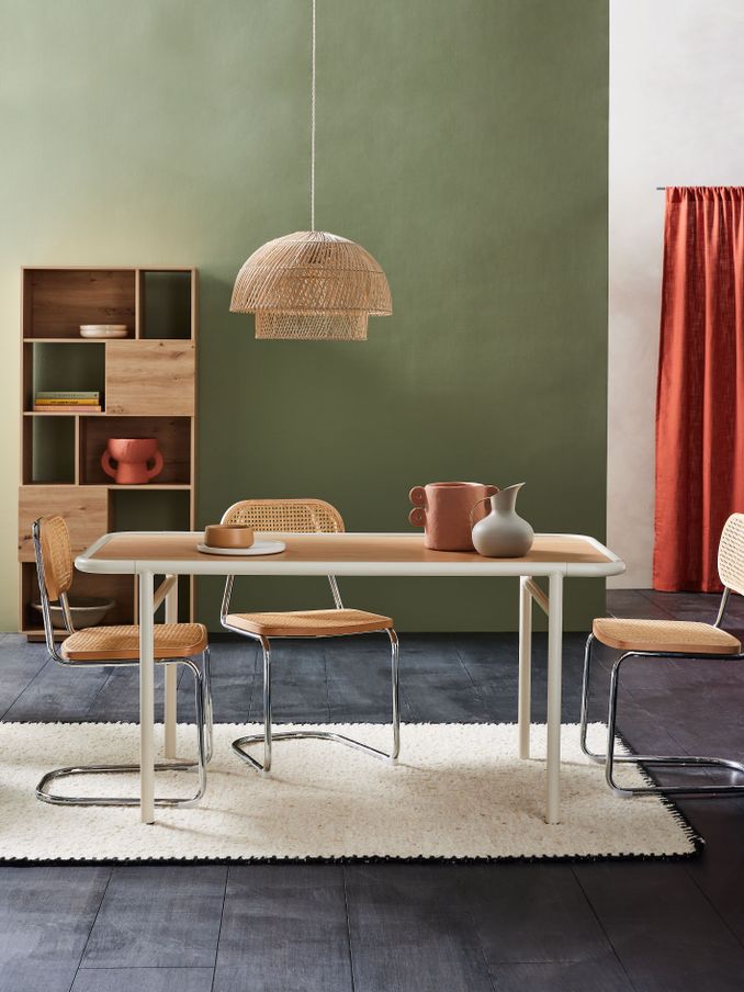 Tuva 4 Seater Dining Table in Ecru White (543022) | £279