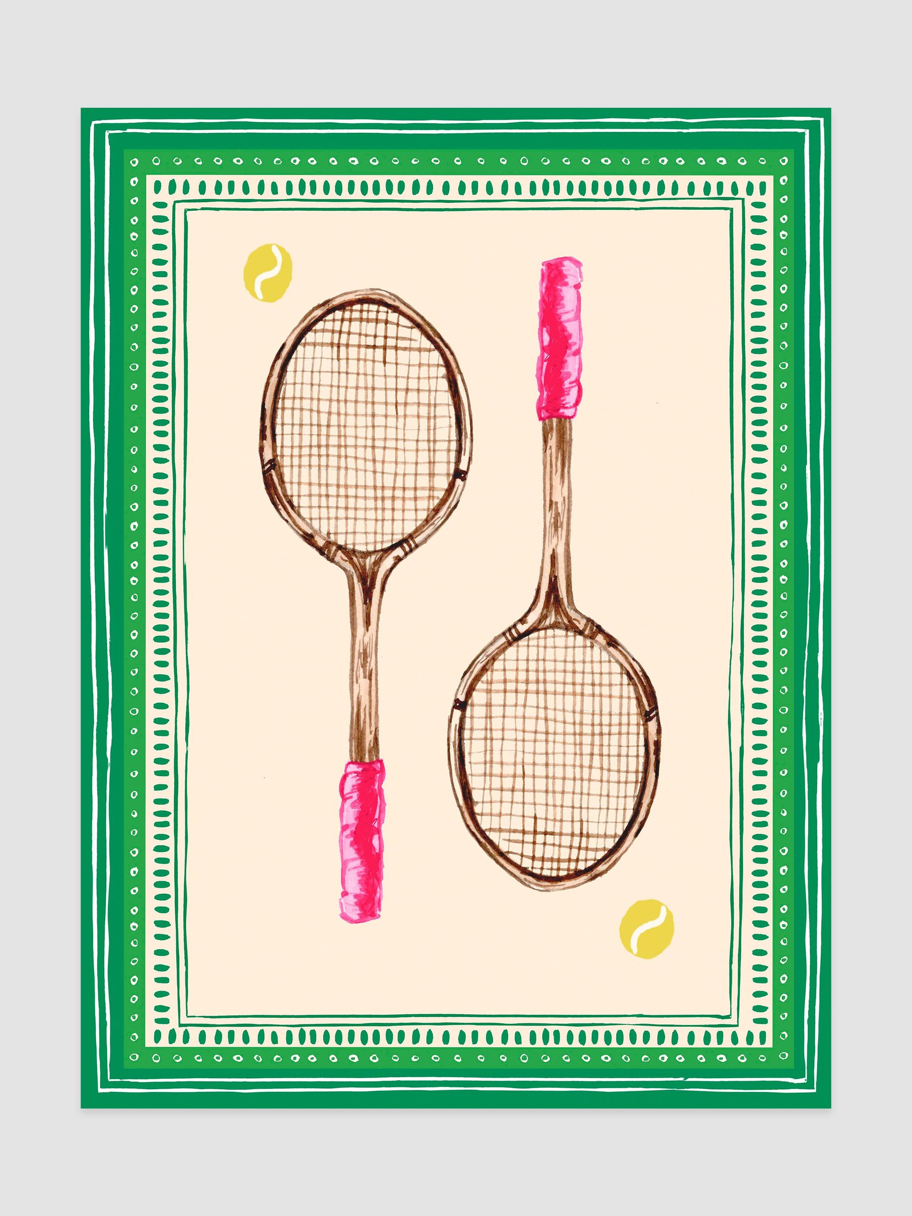 Vintage Volley Print Wall Art