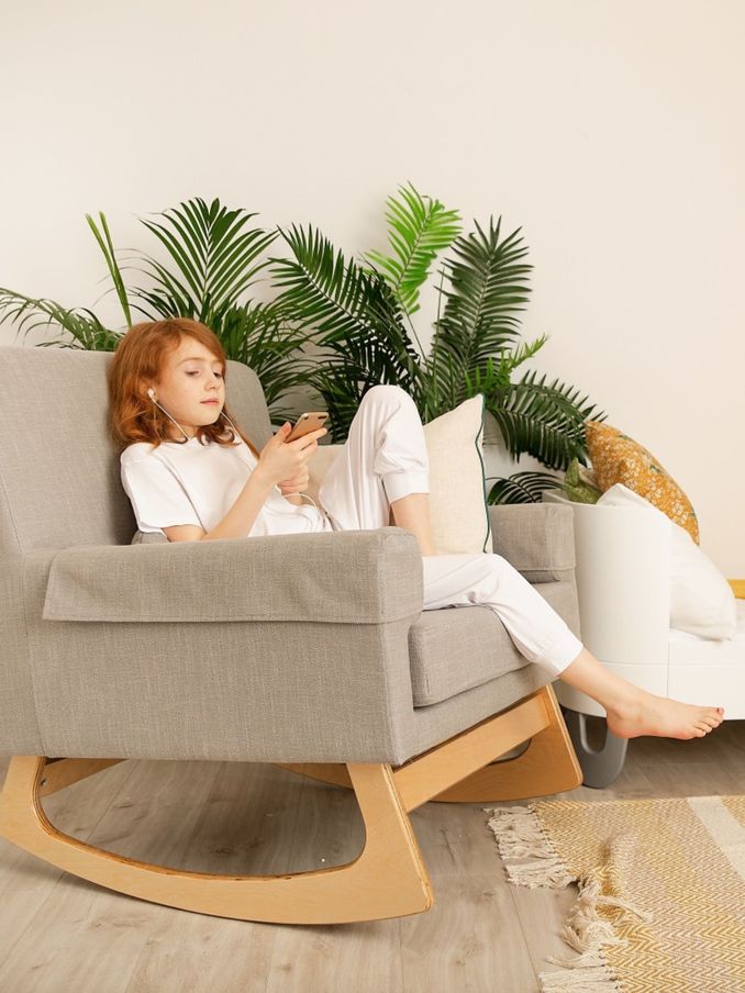 Gaia Baby Dove Dove Serena Rocking Nursing Chair (550565) | £400