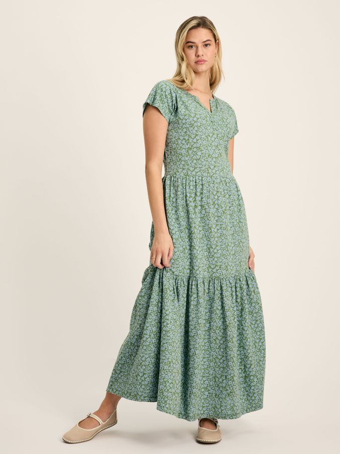 Ariana Green Jersey Tiered Dress (551720) | £40