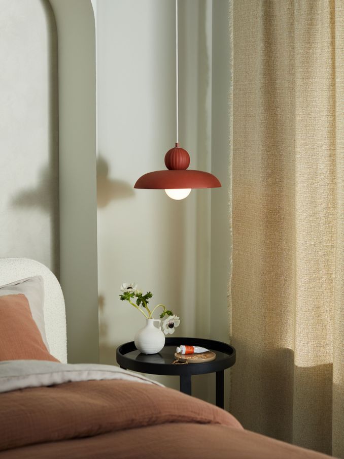 Eliya Pendant Ceiling Light in Terracotta (554977) | £139
