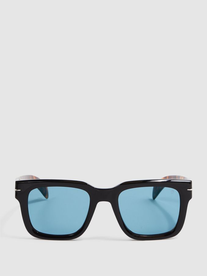 Eyewear by David Beckham Square Sunglasses in Black (560842) | £120