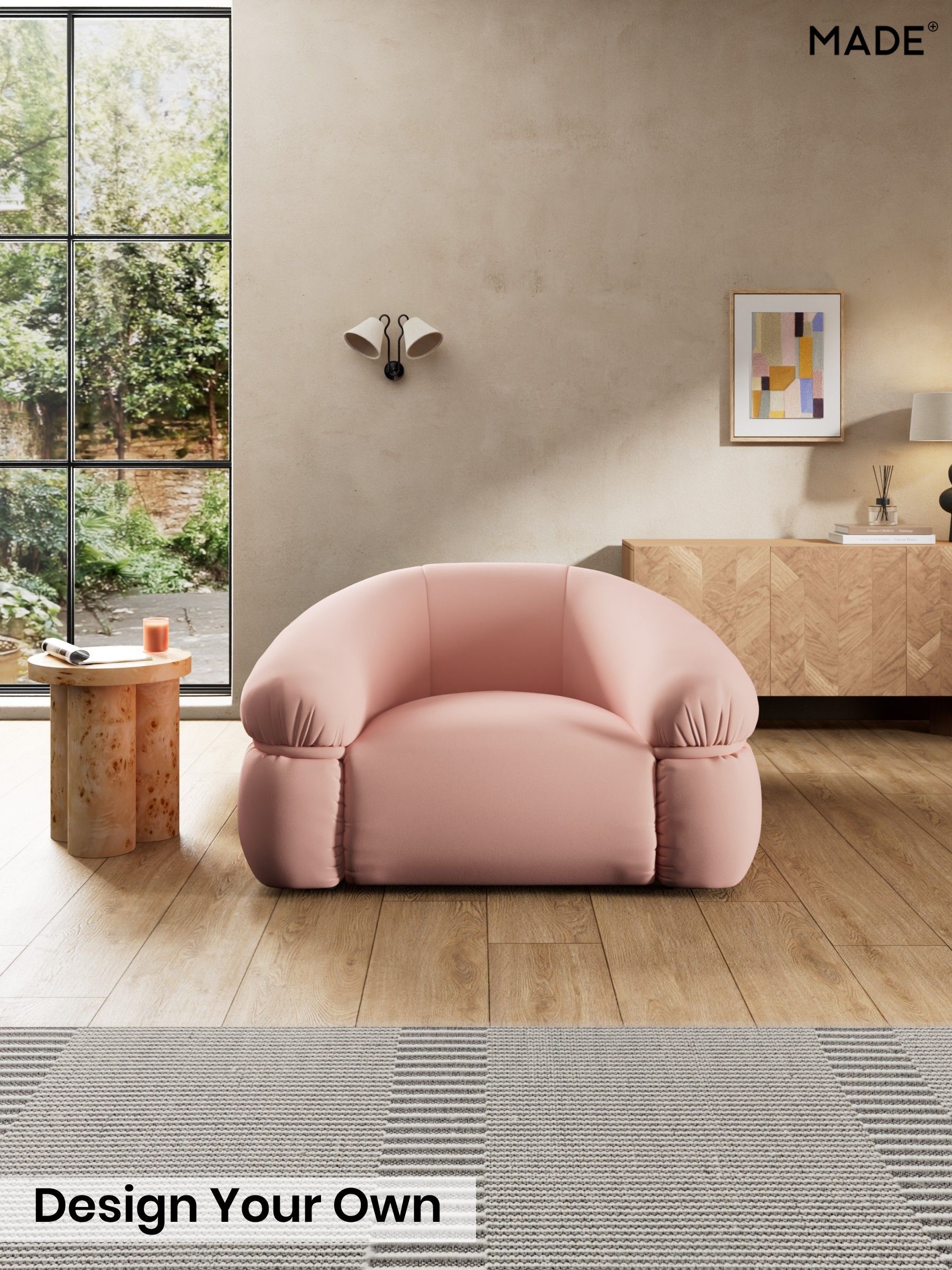 Matt Velvet Easy Clean/Blush Pink - Soma By Made
