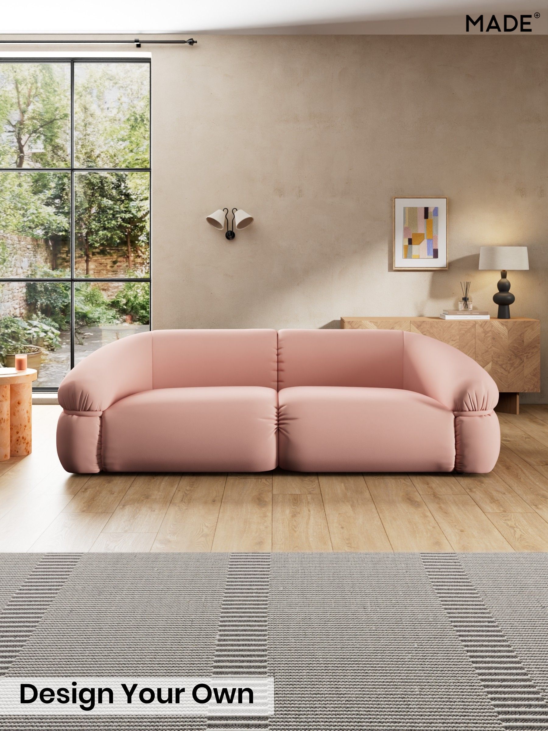 Matt Velvet Easy Clean/Blush Pink - Soma By Made